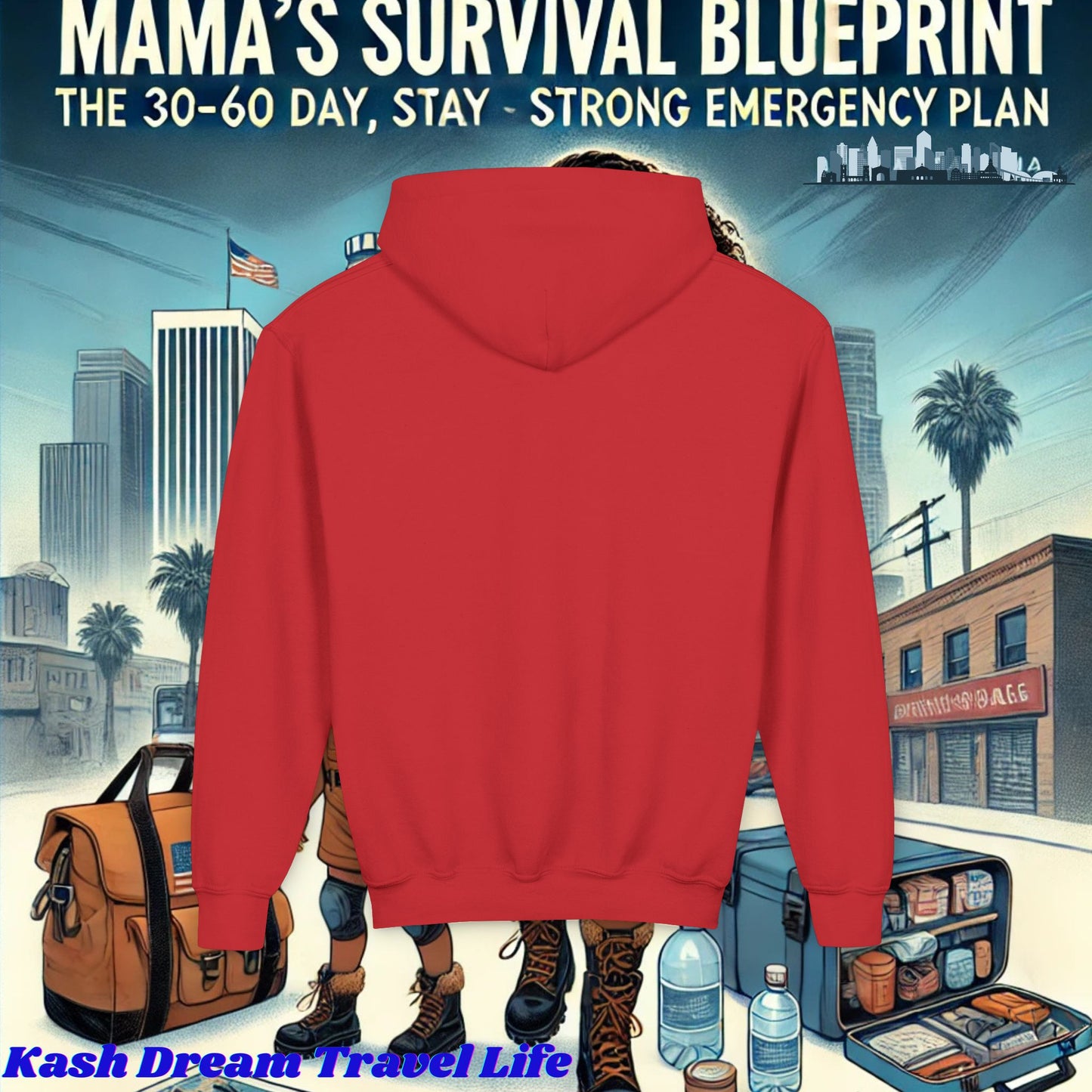 Mama's Survival Blueprint Youth Hoodie - Cozy & Inspirational Sweatshirt
