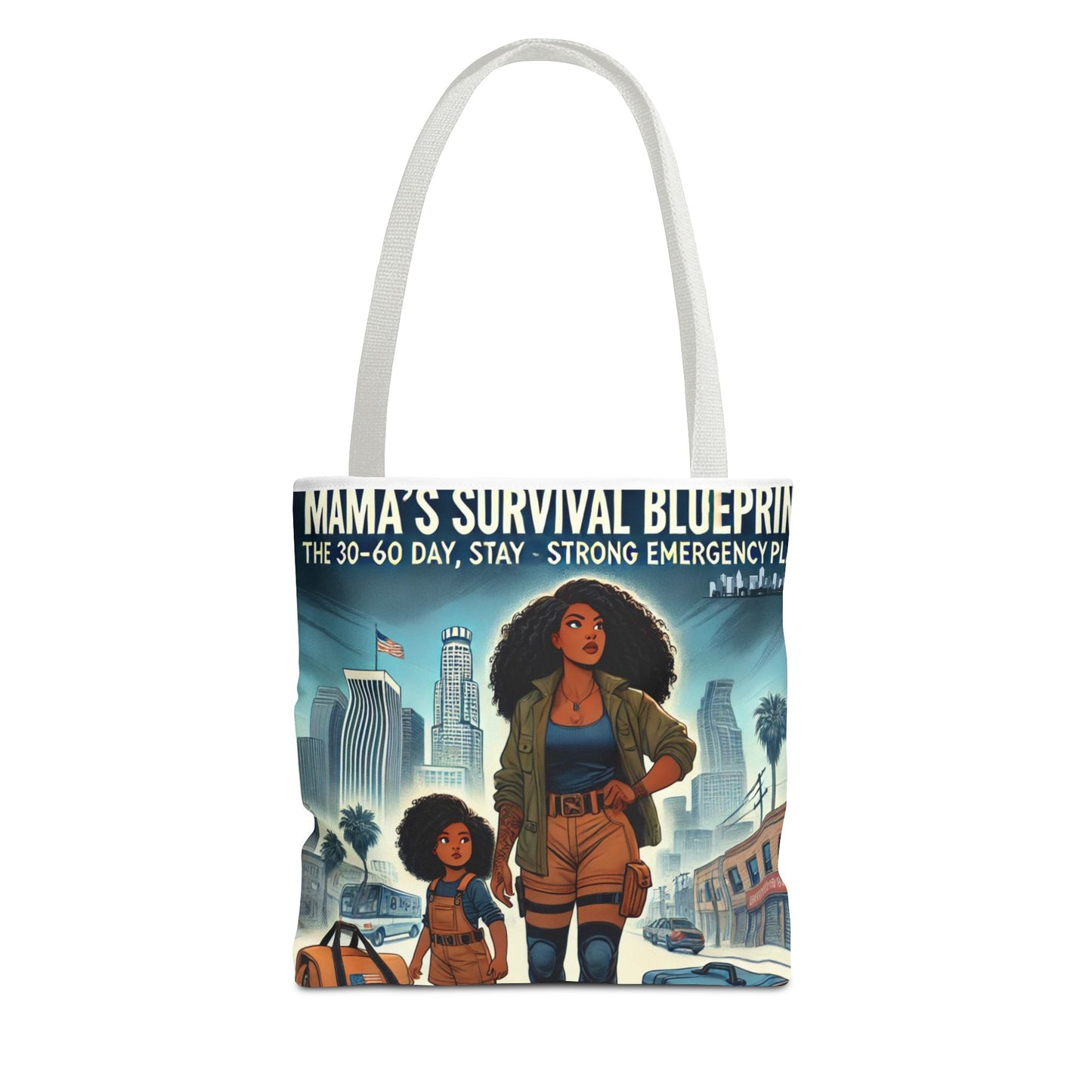 Mama's Survival Blueprint Tote Bag - Empowering Mom Life