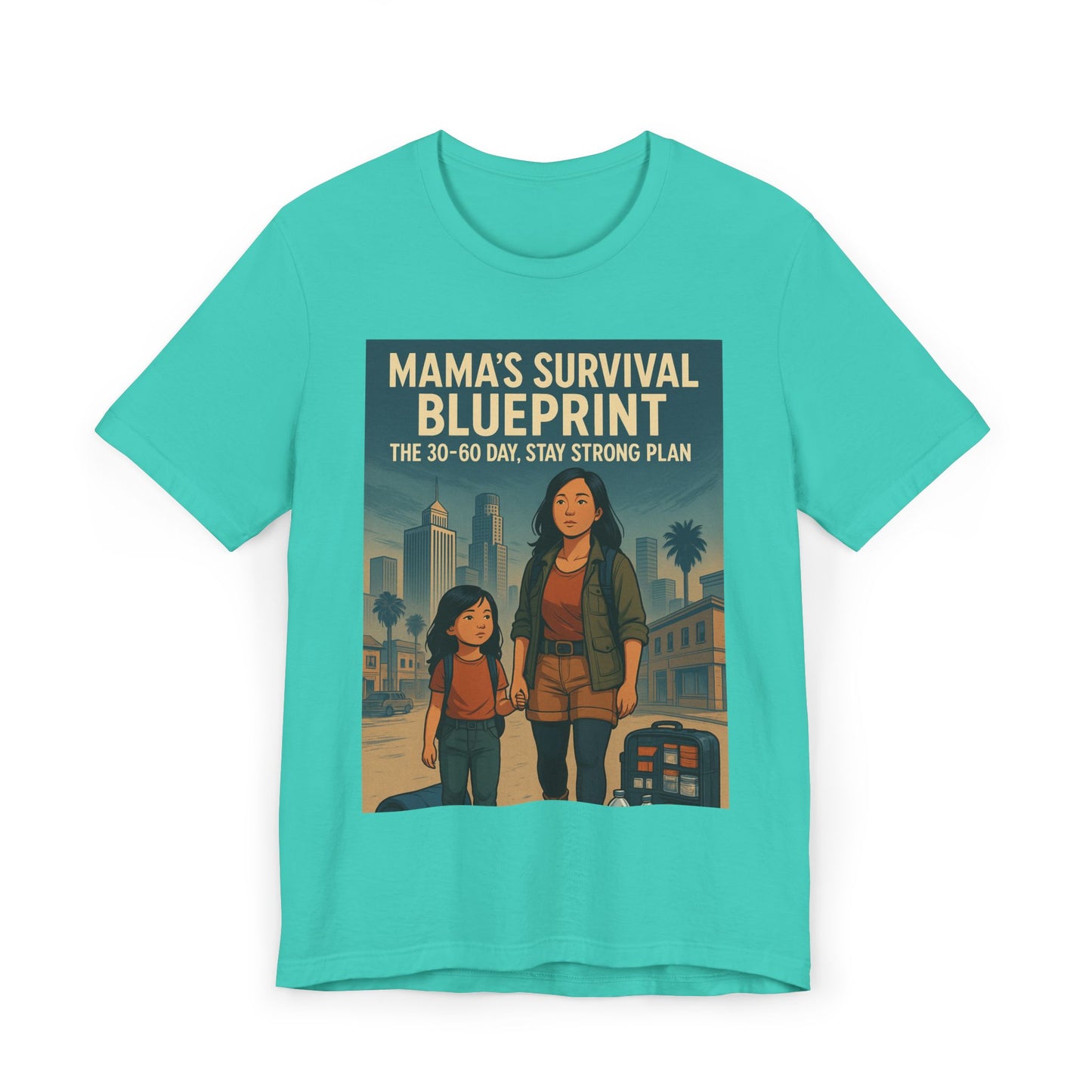Mama's Survival Blueprint Unisex T-Shirt - Empowering Asian Family Design