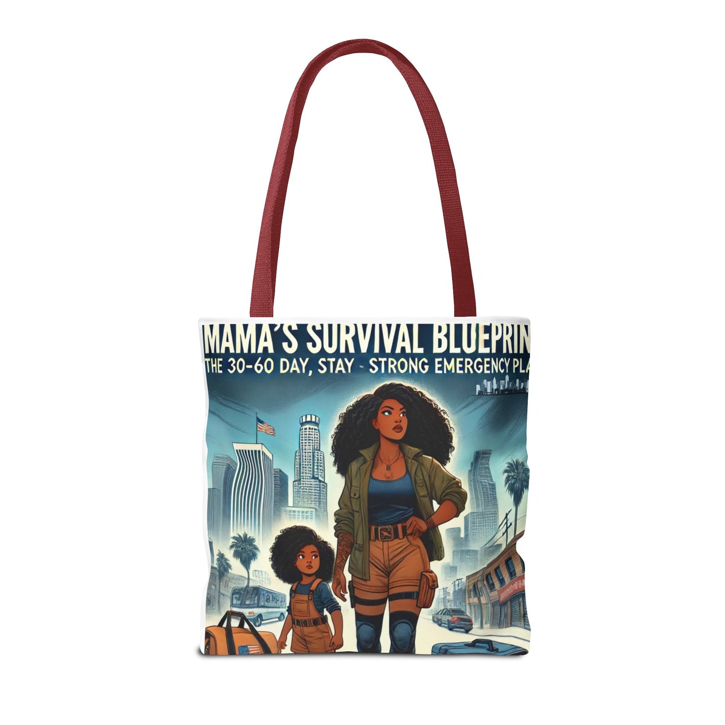 Mama's Survival Blueprint Tote Bag - Empowering Mom Life
