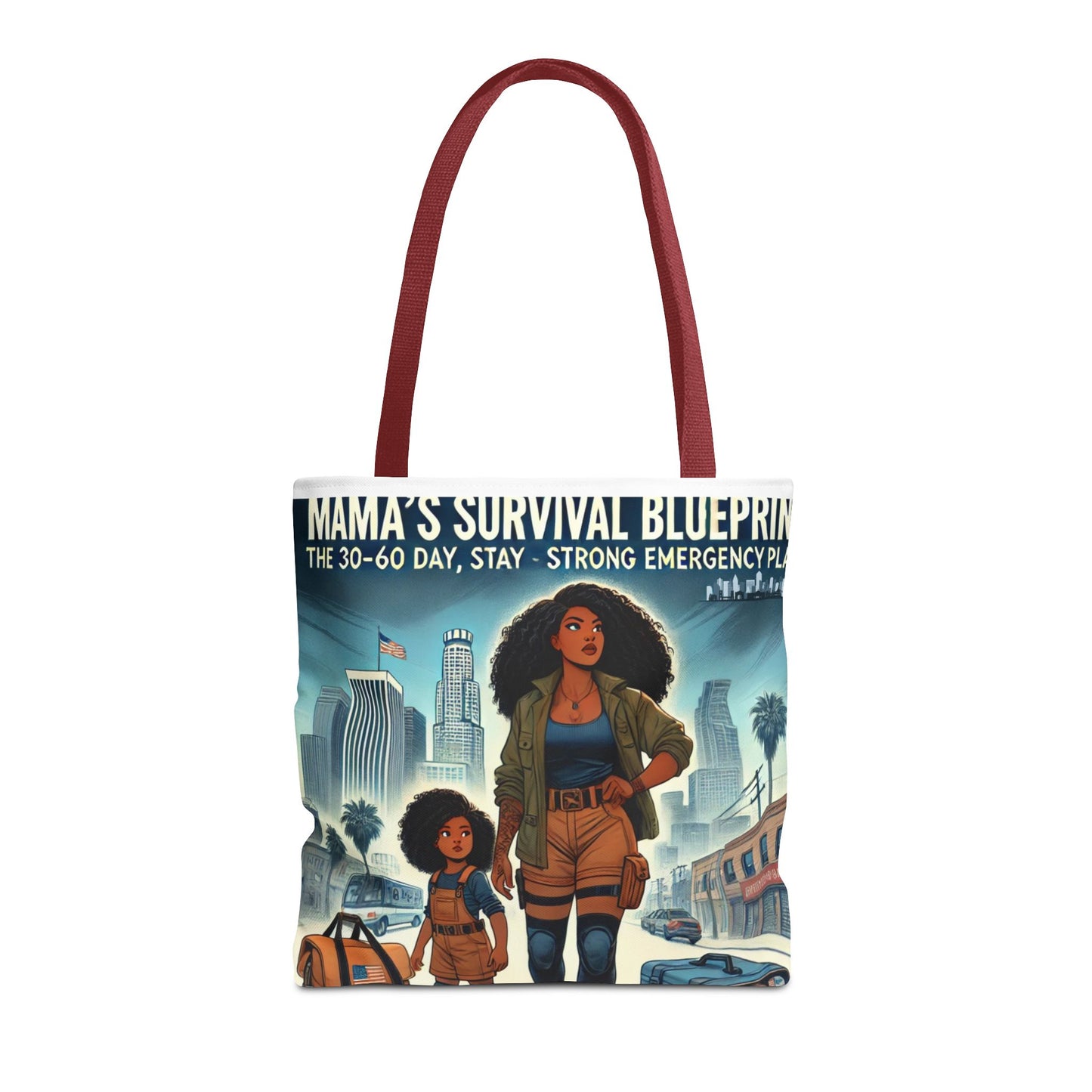 Mama's Survival Blueprint Tote Bag - Empowering Mom Life