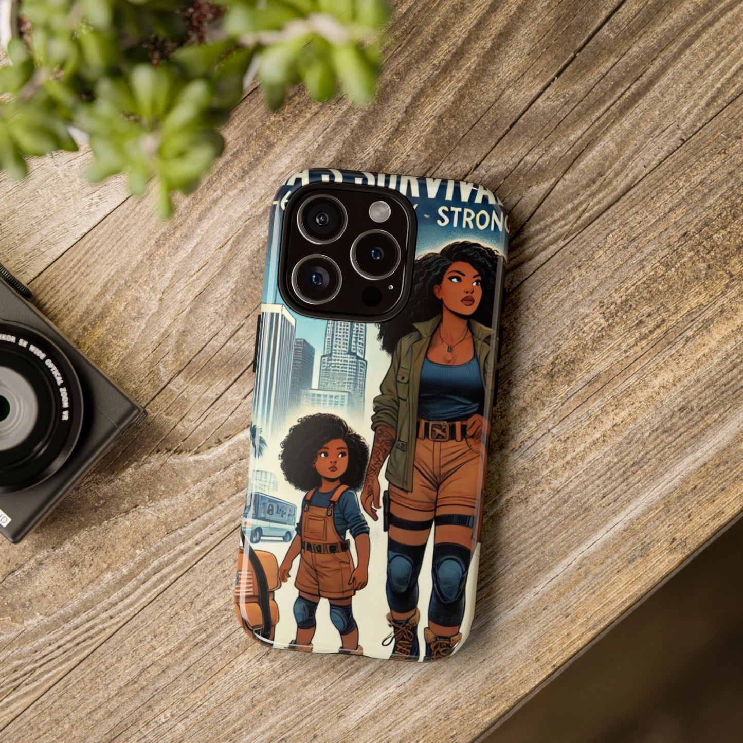 Empowering Phone Case - 'Stay Strong' Survival Design