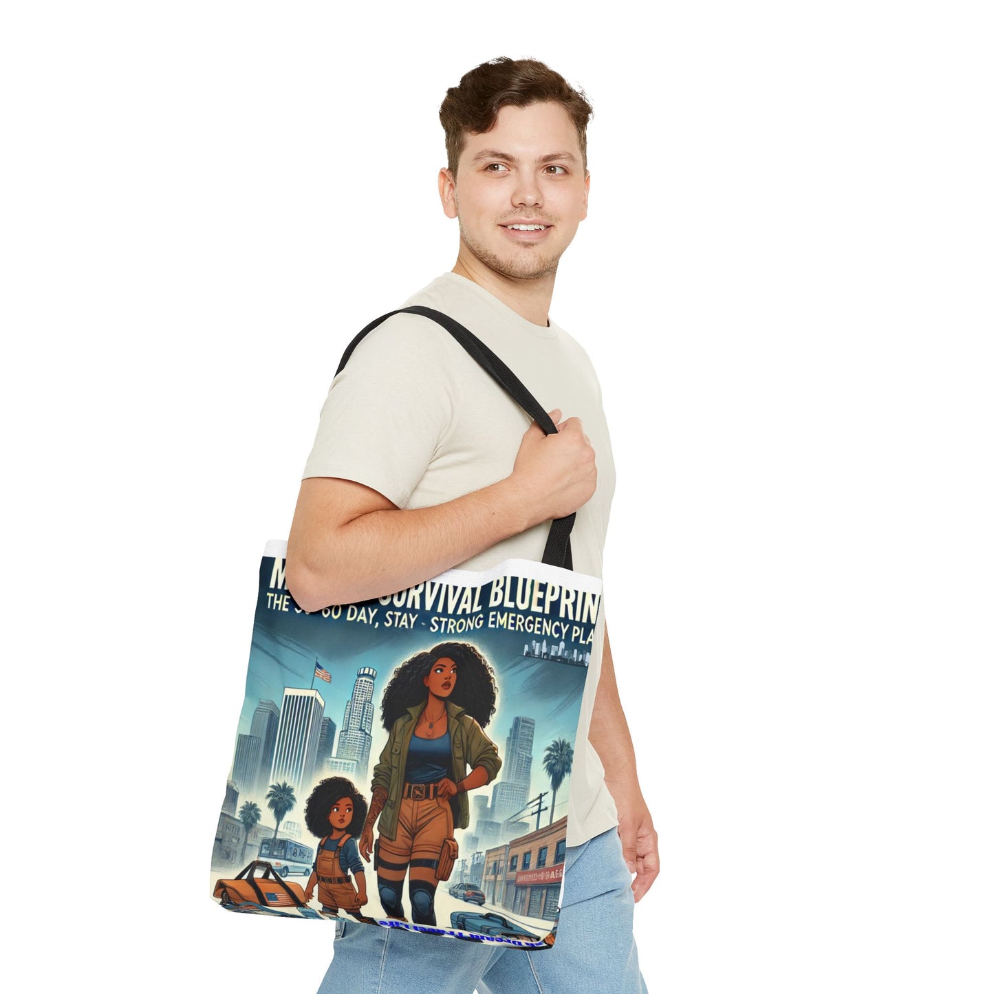 Mama's Survival Blueprint Tote Bag - Empowering Mom Life
