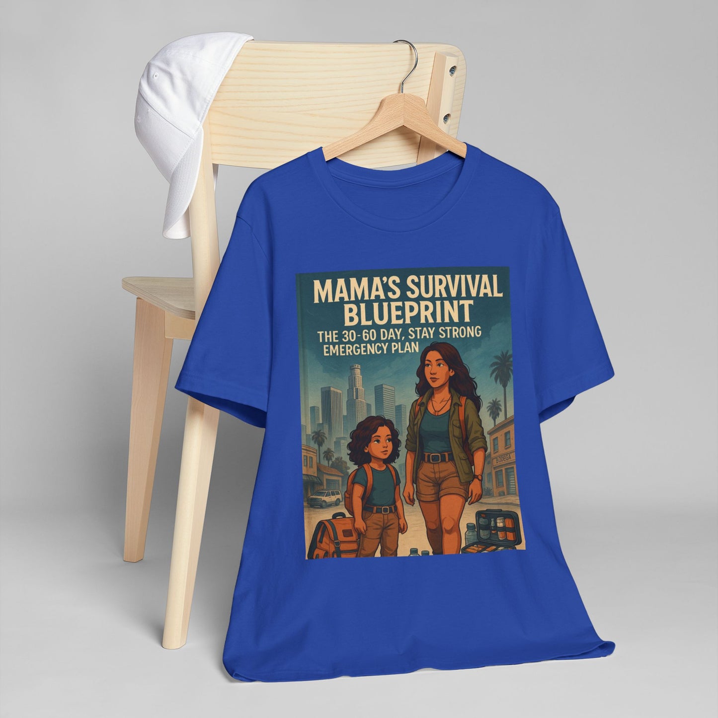 Mama's Survival Blueprint Latin Unisex Jersey T-Shirt - Empowering Family Design for Everyday Wear
