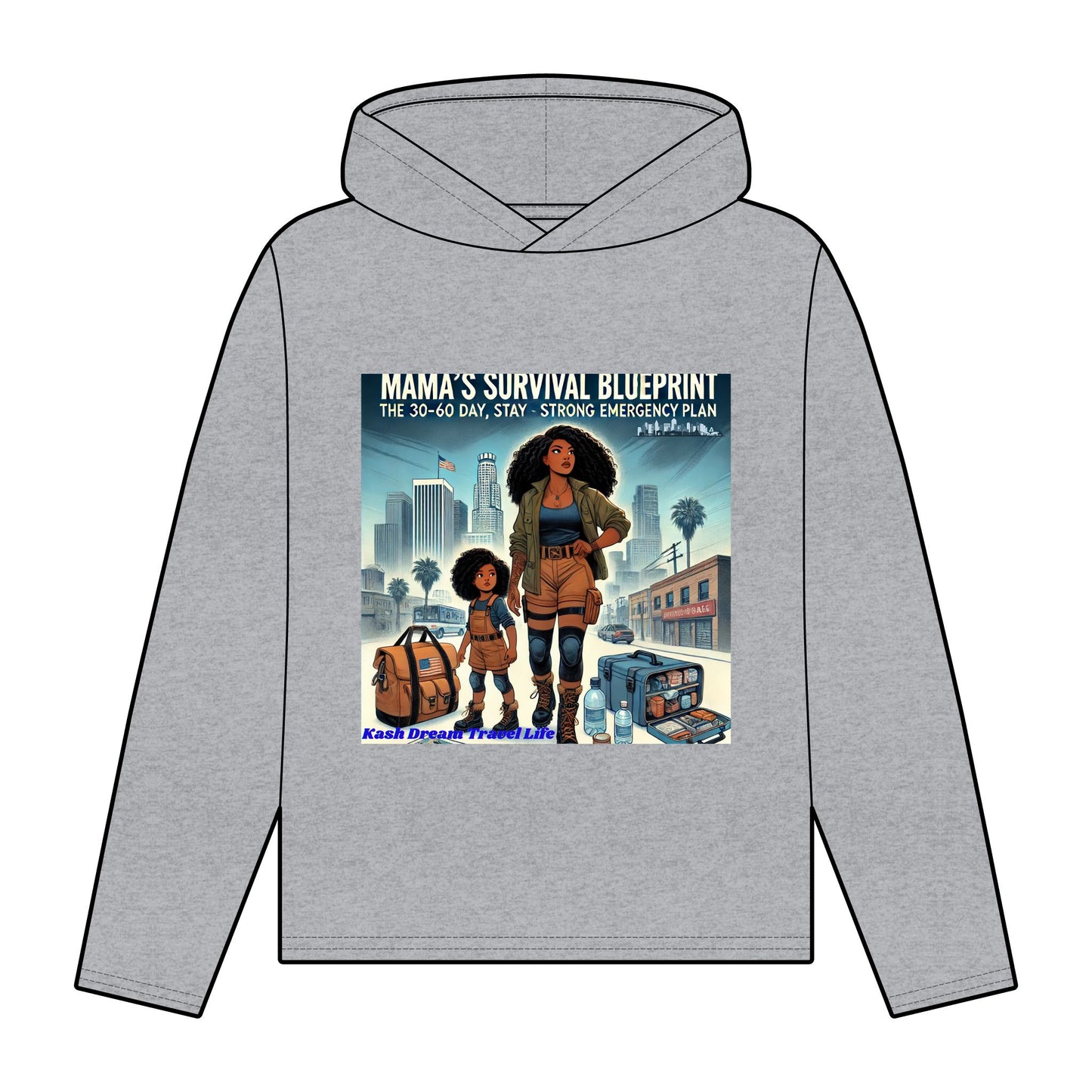 Mama's Survival Blueprint Organic Women's Hoodie | Relaxed Fit, Empowering Design