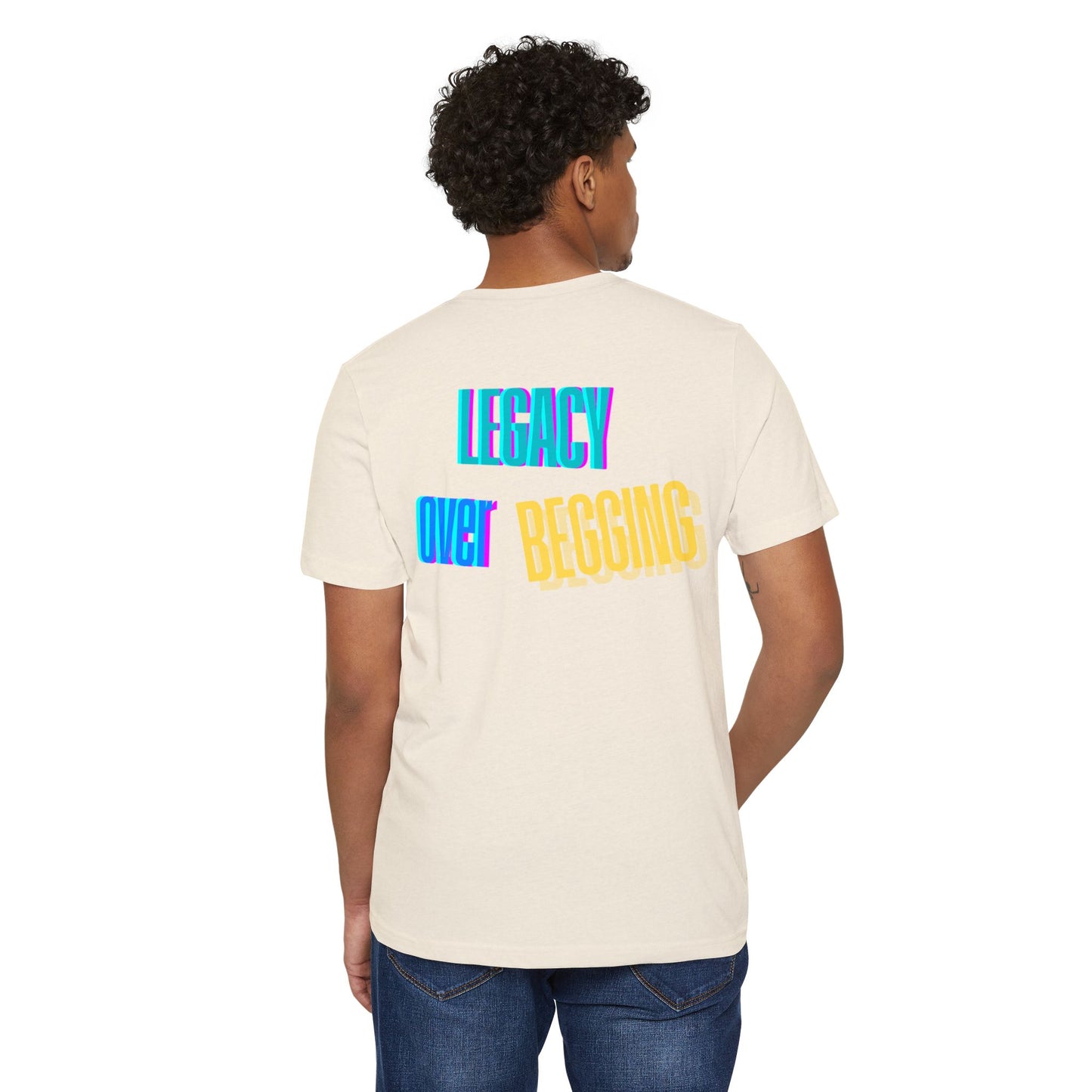Motivational T-Shirt - 'Go Fund Me Ain't a Plan' 'Legacy Over Begging' Shirt for Kash Dream Travel Life