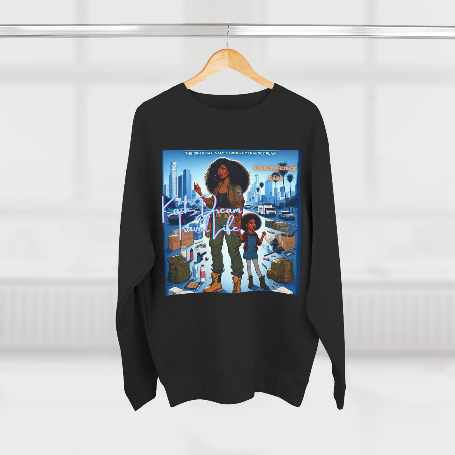 Emergency Preparedness Mama Family Sweatshirt featuring Mother Daughter Reminder