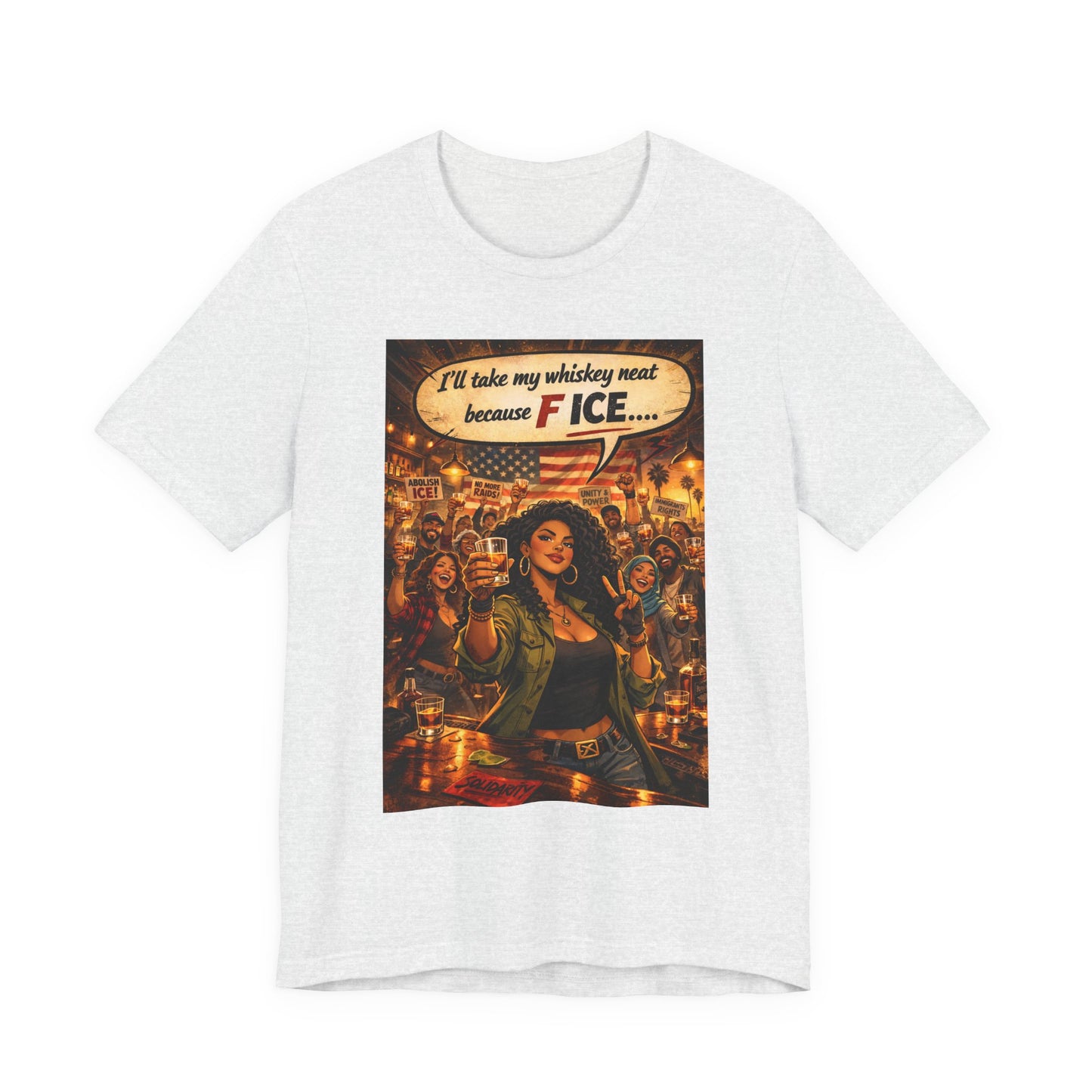 "We All Belong — No ICE" T-Shirt