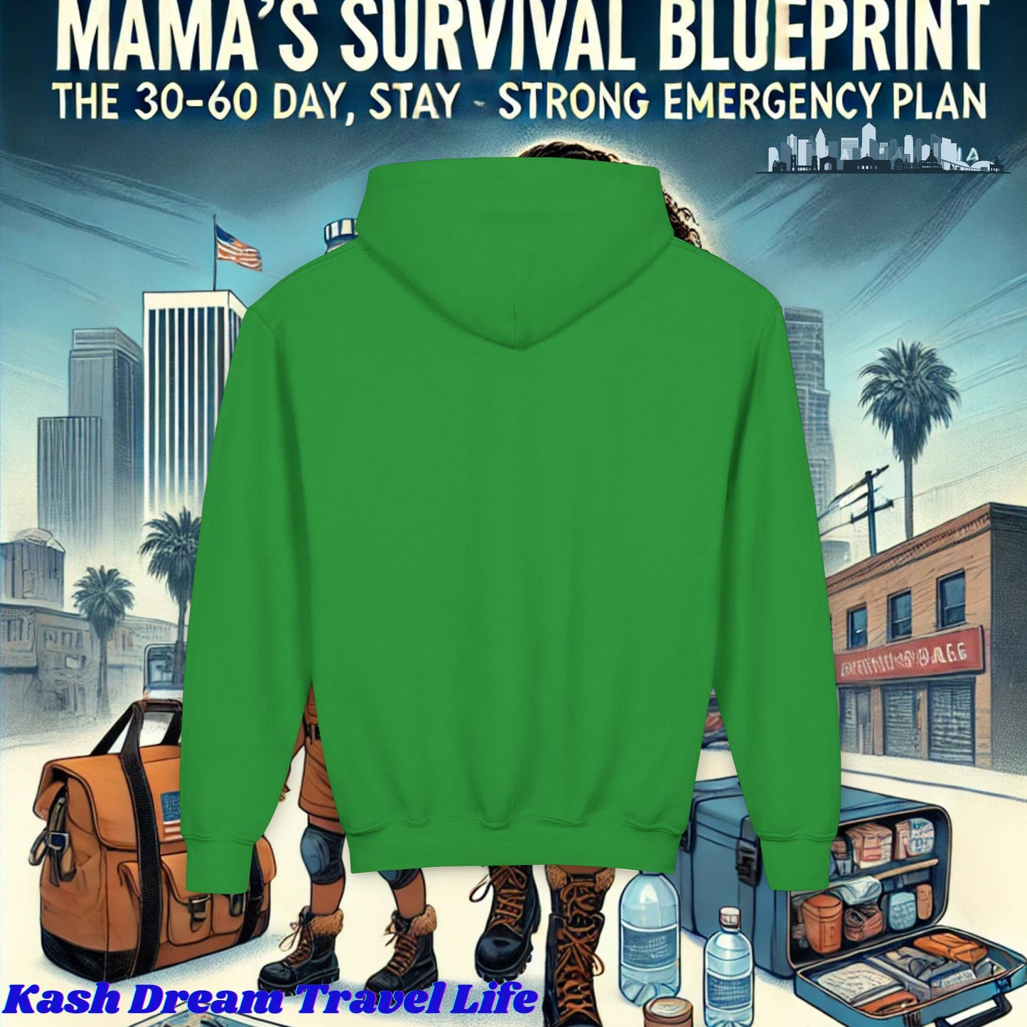 Mama's Survival Blueprint Youth Hoodie - Cozy & Inspirational Sweatshirt