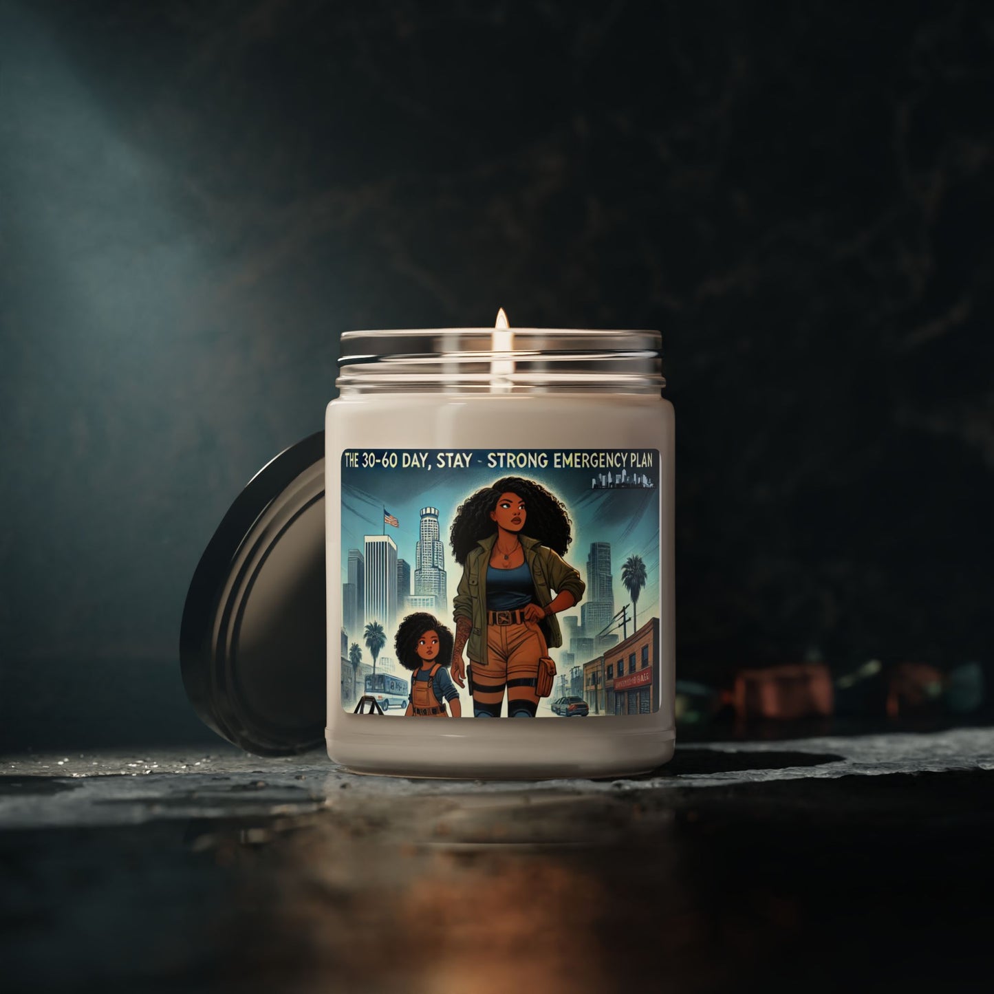Empowering Scented Soy Candle - Emergency Plan Inspiration - 9oz