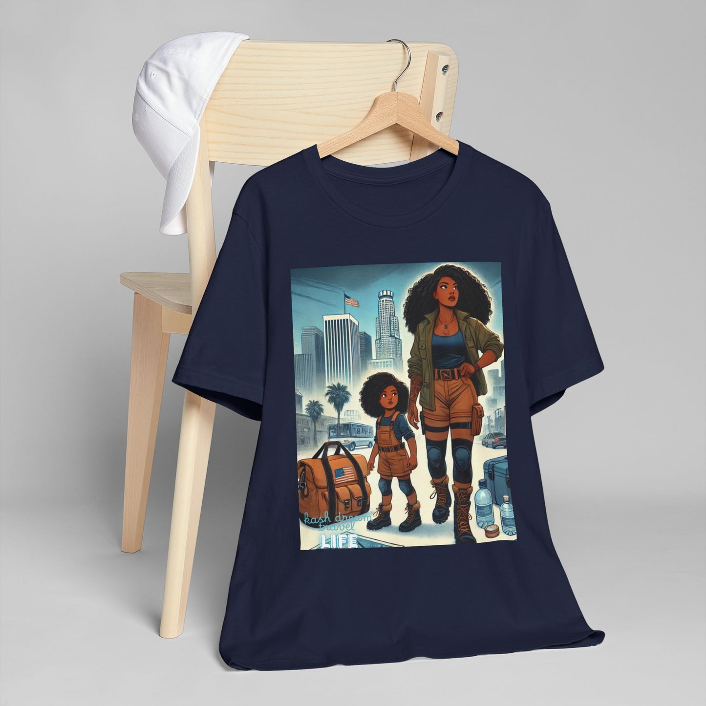 Mama's Survival Blueprint Book -Shirt - Unisex Jersey Tee with Inspiring Artwork