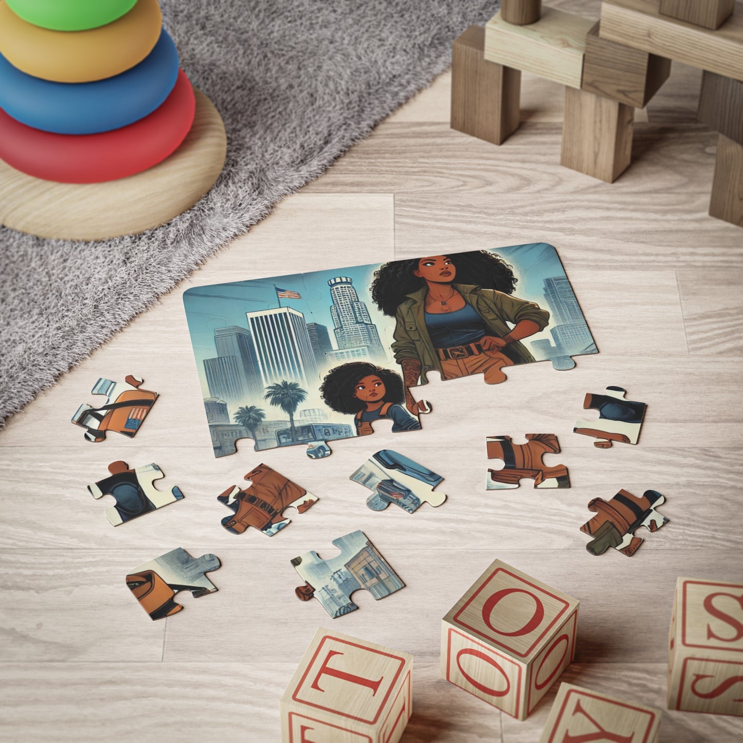 Mama's Survival Blueprint Kids' Puzzle - 30-Piece Educational Fun Activity for Children