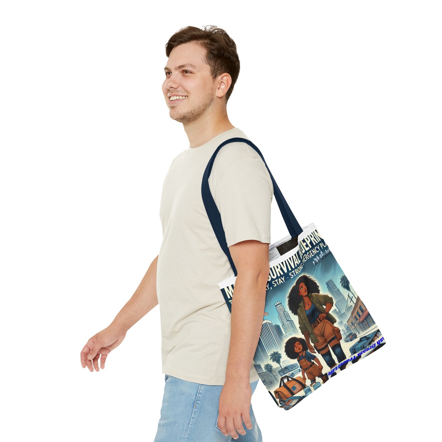 Mama's Survival Blueprint Tote Bag - Empowering Mom Life