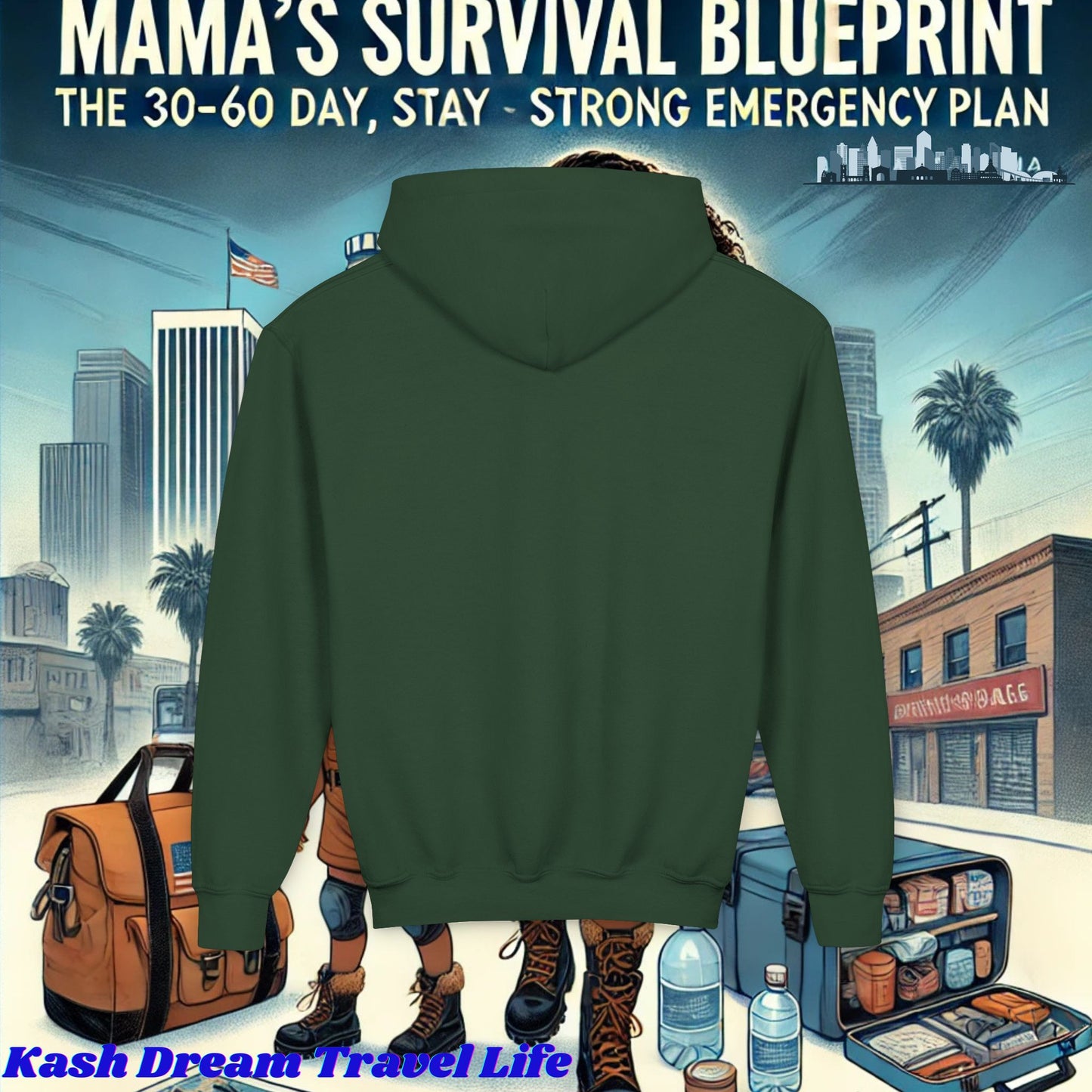 Mama's Survival Blueprint Youth Hoodie - Cozy & Inspirational Sweatshirt