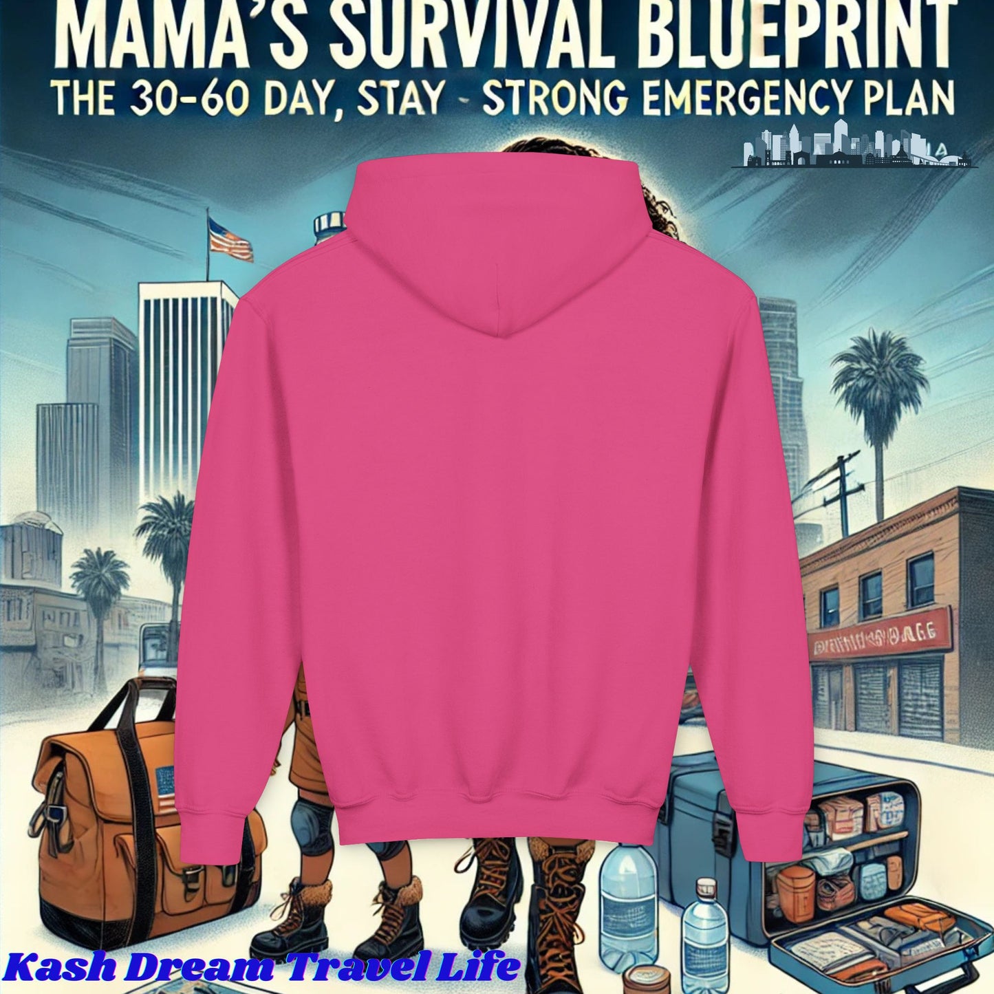 Mama's Survival Blueprint Youth Hoodie - Cozy & Inspirational Sweatshirt
