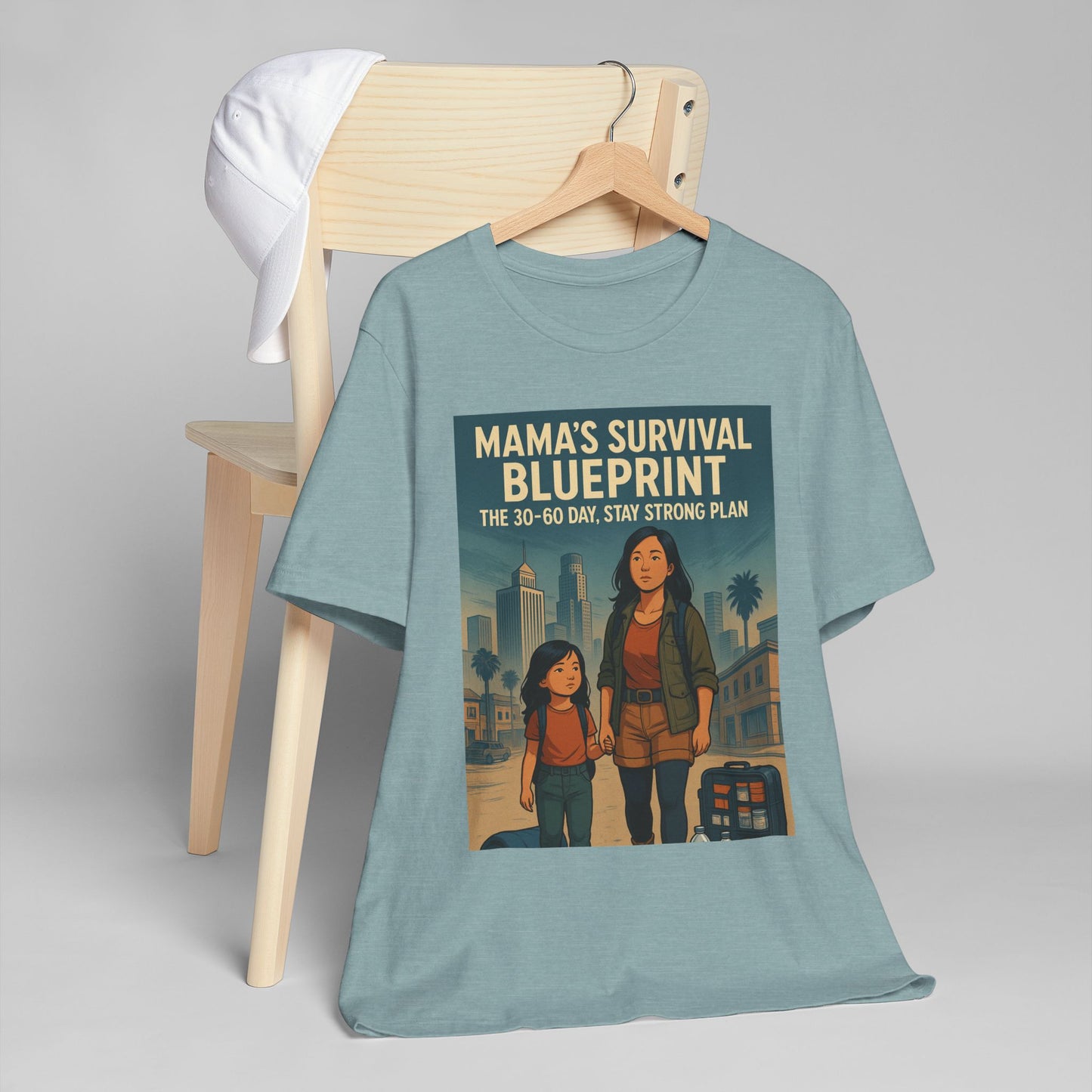 Mama's Survival Blueprint Unisex T-Shirt - Empowering Asian Family Design