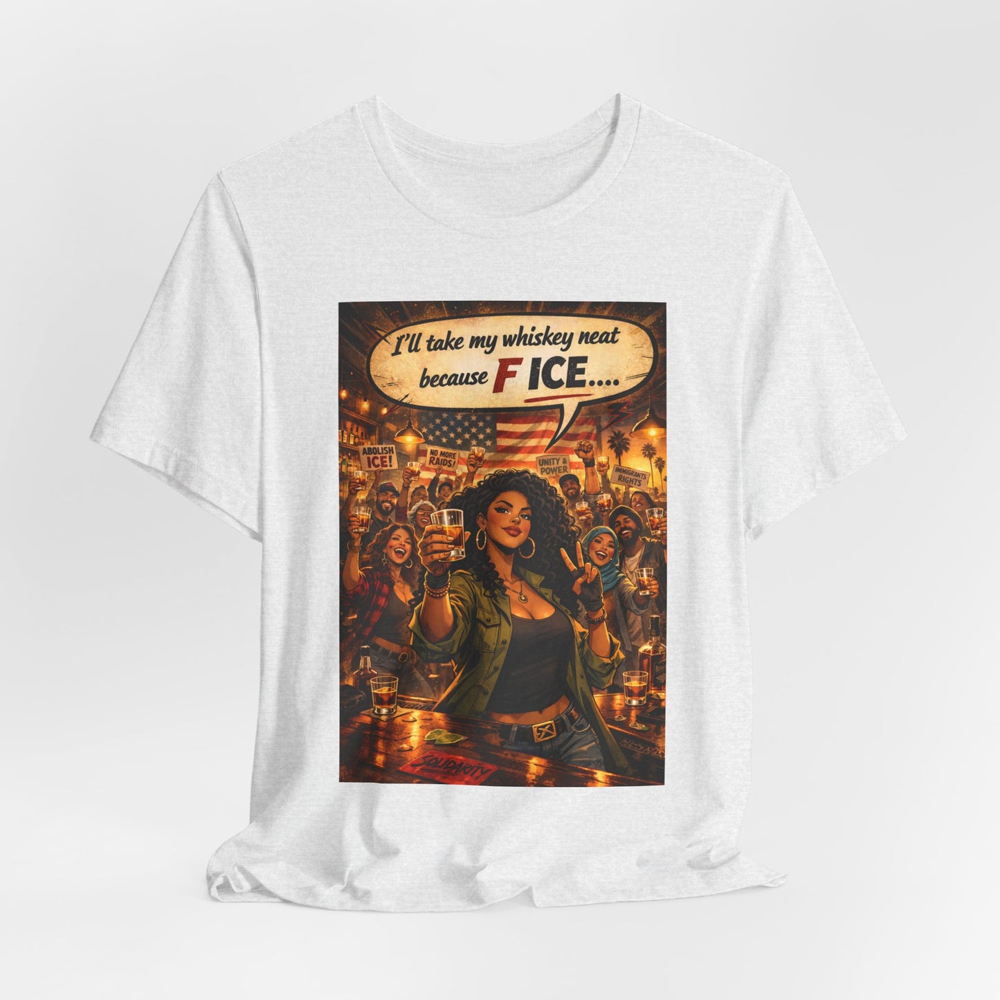 "We All Belong — No ICE" T-Shirt