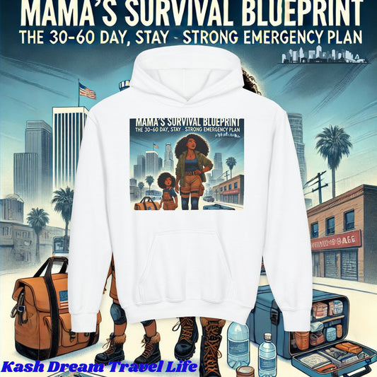 Mama's Survival Blueprint Youth Hoodie - Cozy & Inspirational Sweatshirt