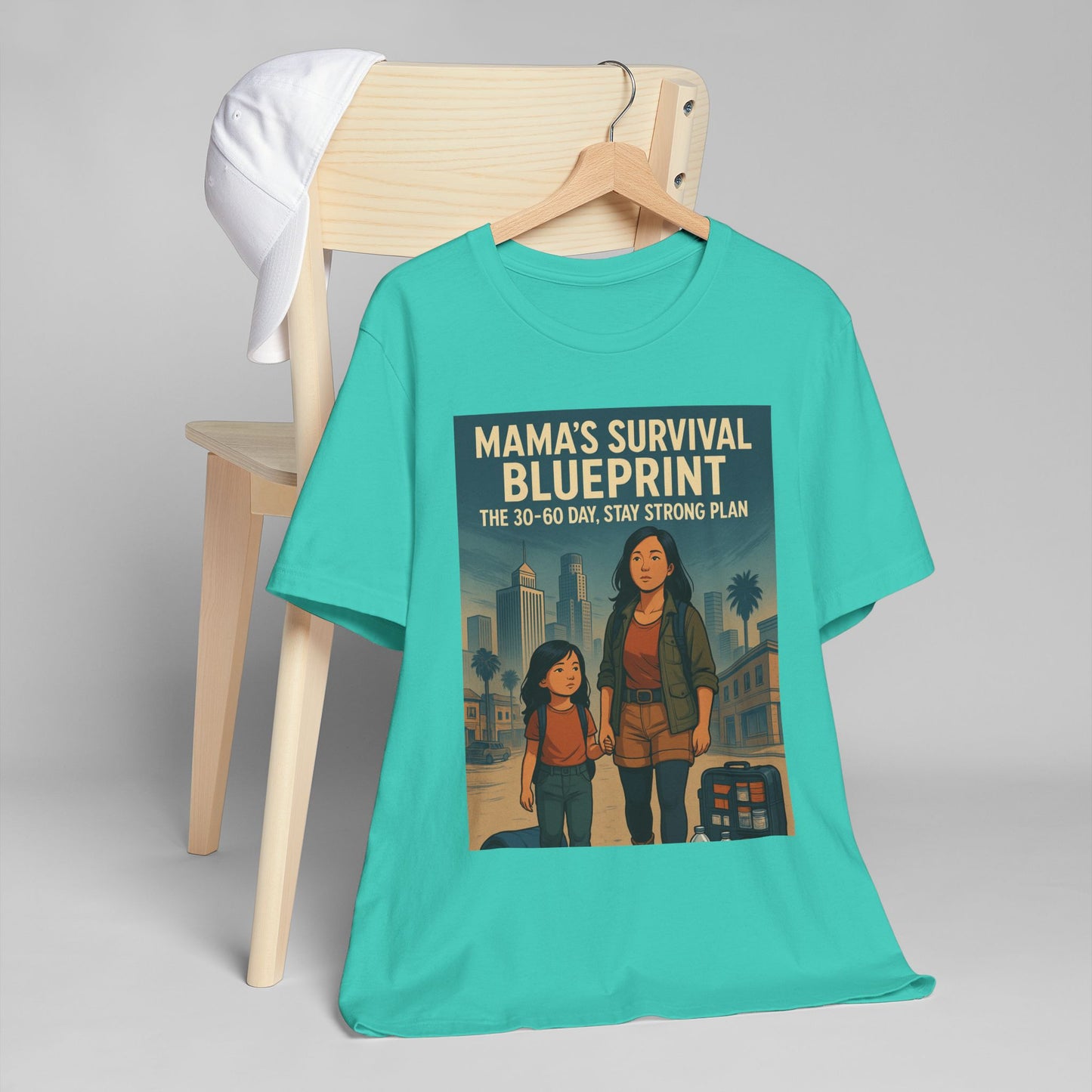 Mama's Survival Blueprint Unisex T-Shirt - Empowering Asian Family Design