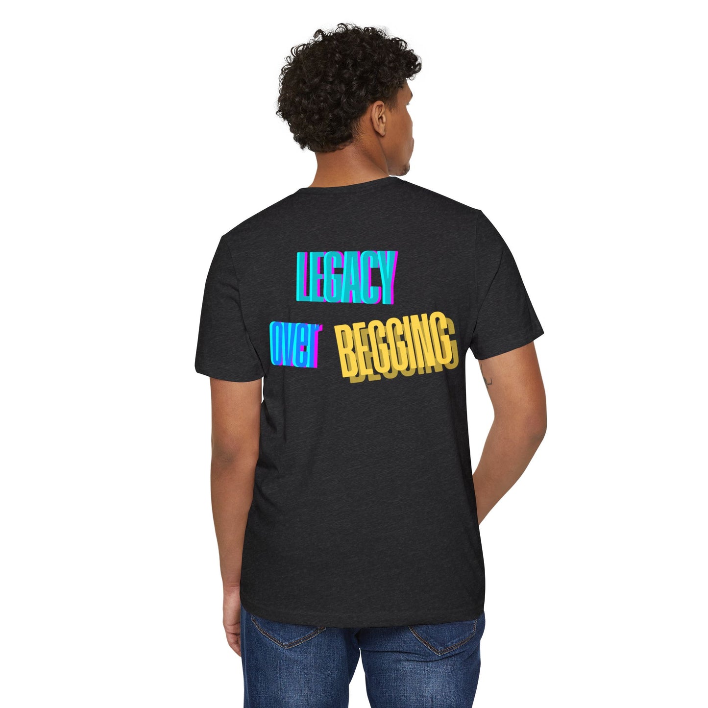 Motivational T-Shirt - 'Go Fund Me Ain't a Plan' 'Legacy Over Begging' Shirt for Kash Dream Travel Life