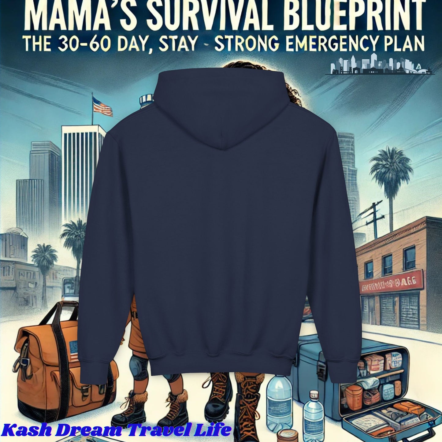 Mama's Survival Blueprint Youth Hoodie - Cozy & Inspirational Sweatshirt