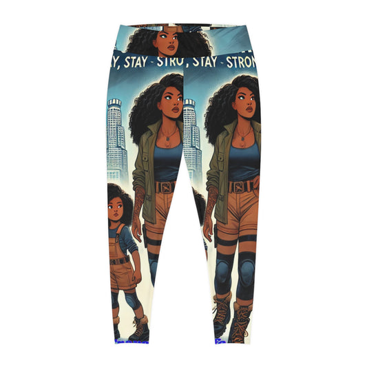 Melanated Mama and Daughter Plus Size Leggings