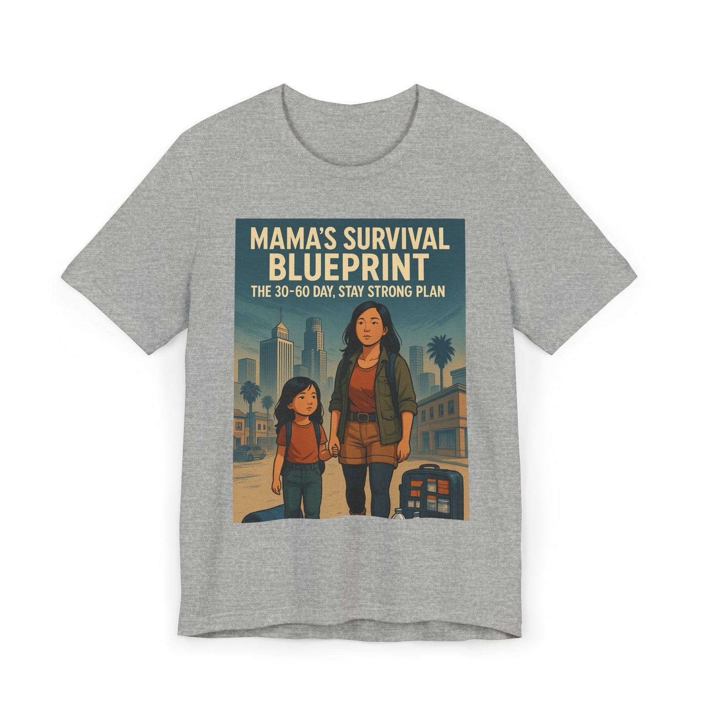 Mama's Survival Blueprint Unisex T-Shirt - Empowering Asian Family Design