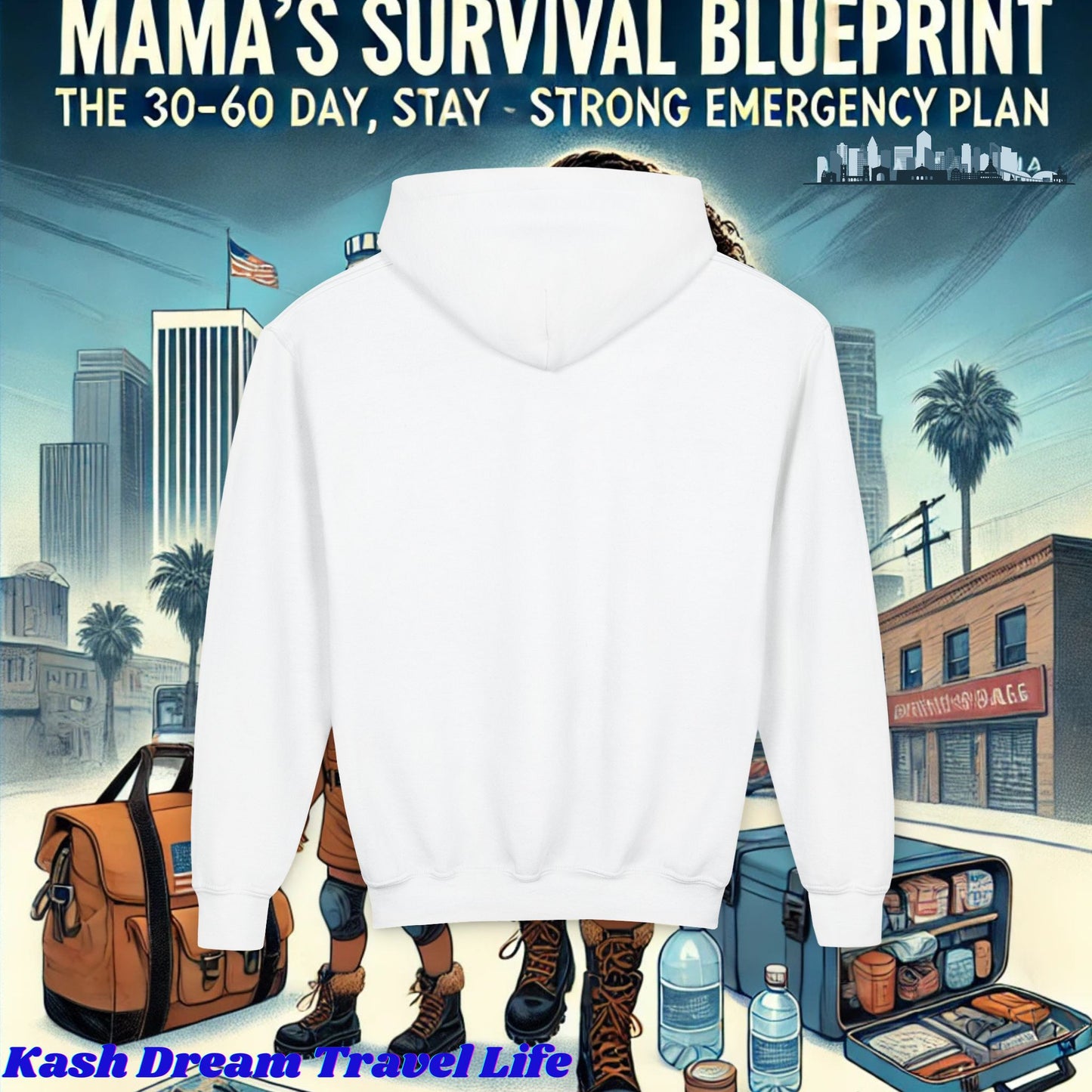 Mama's Survival Blueprint Youth Hoodie - Cozy & Inspirational Sweatshirt