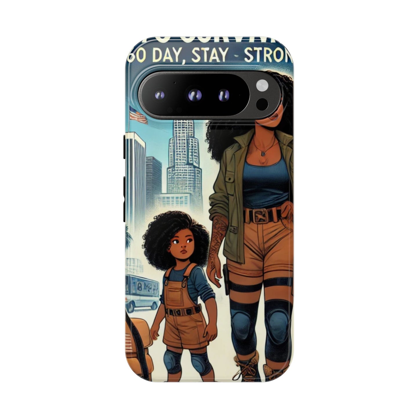Empowering Phone Case - 'Stay Strong' Survival Design