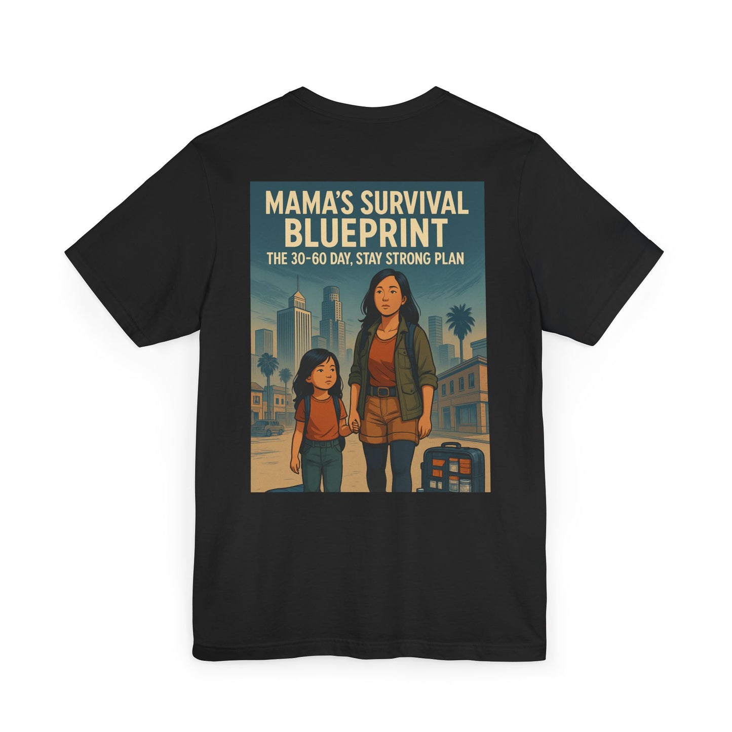 Mama's Survival Blueprint Unisex T-Shirt - Empowering Asian Family Design