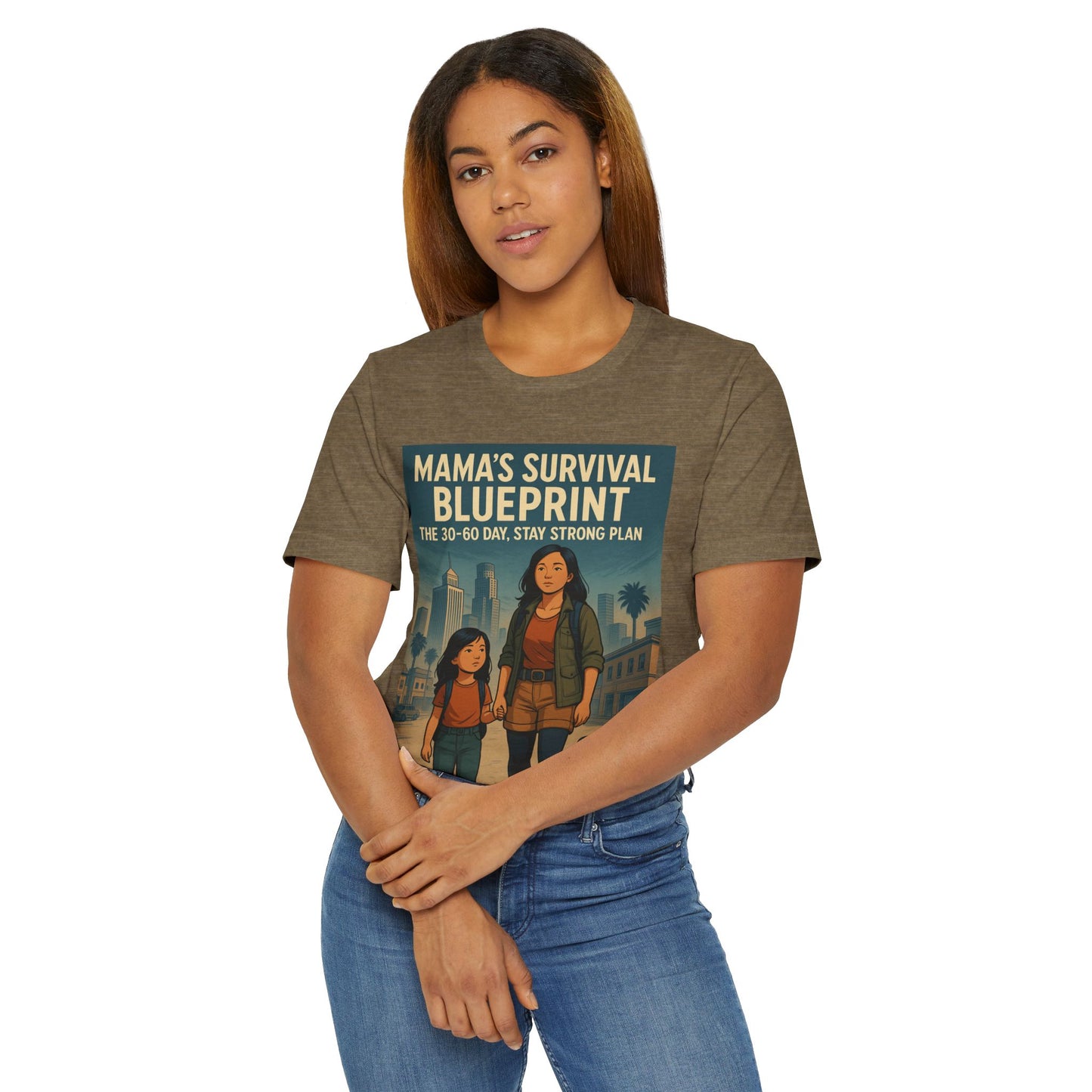 Mama's Survival Blueprint Unisex T-Shirt - Empowering Asian Family Design