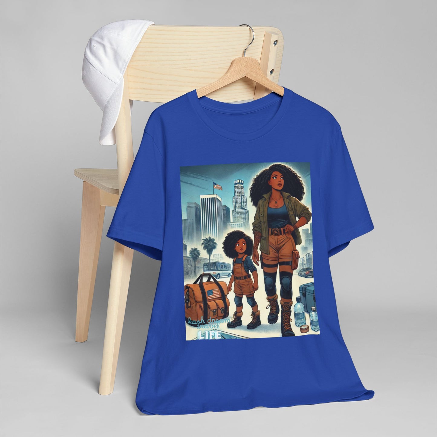 Mama's Survival Blueprint Book -Shirt - Unisex Jersey Tee with Inspiring Artwork