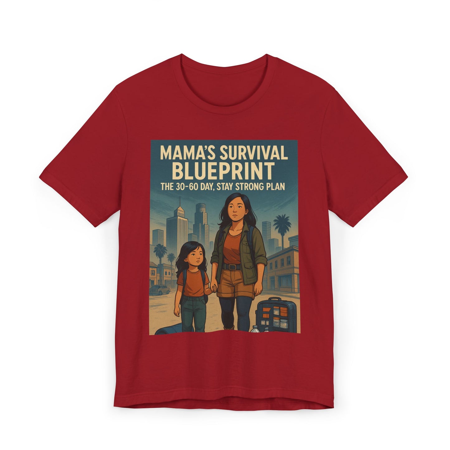 Mama's Survival Blueprint Unisex T-Shirt - Empowering Asian Family Design