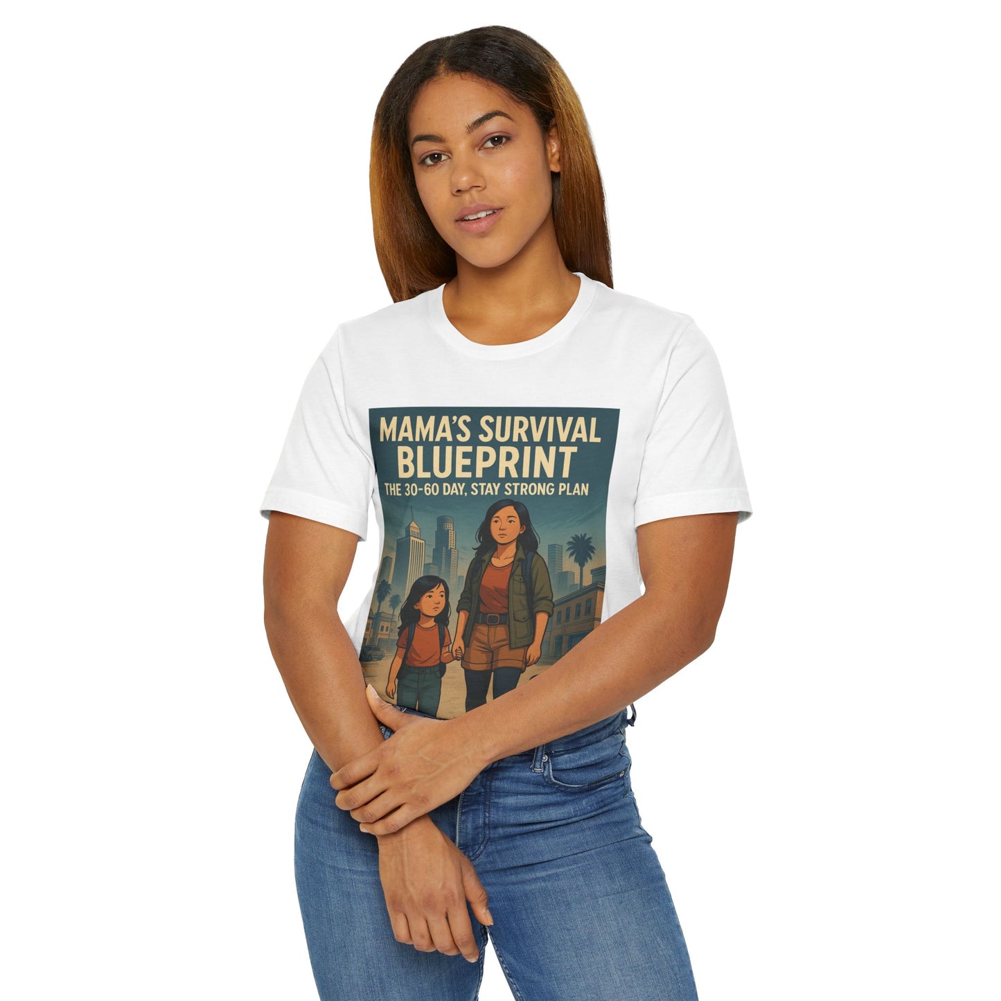 Mama's Survival Blueprint Unisex T-Shirt - Empowering Asian Family Design
