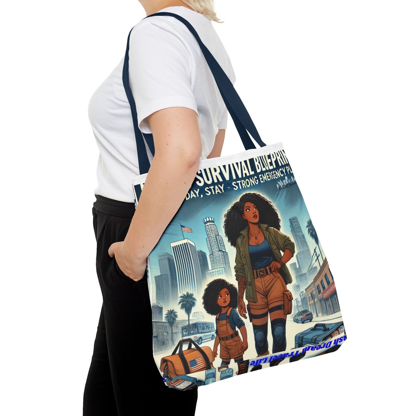 Mama's Survival Blueprint Tote Bag - Empowering Mom Life