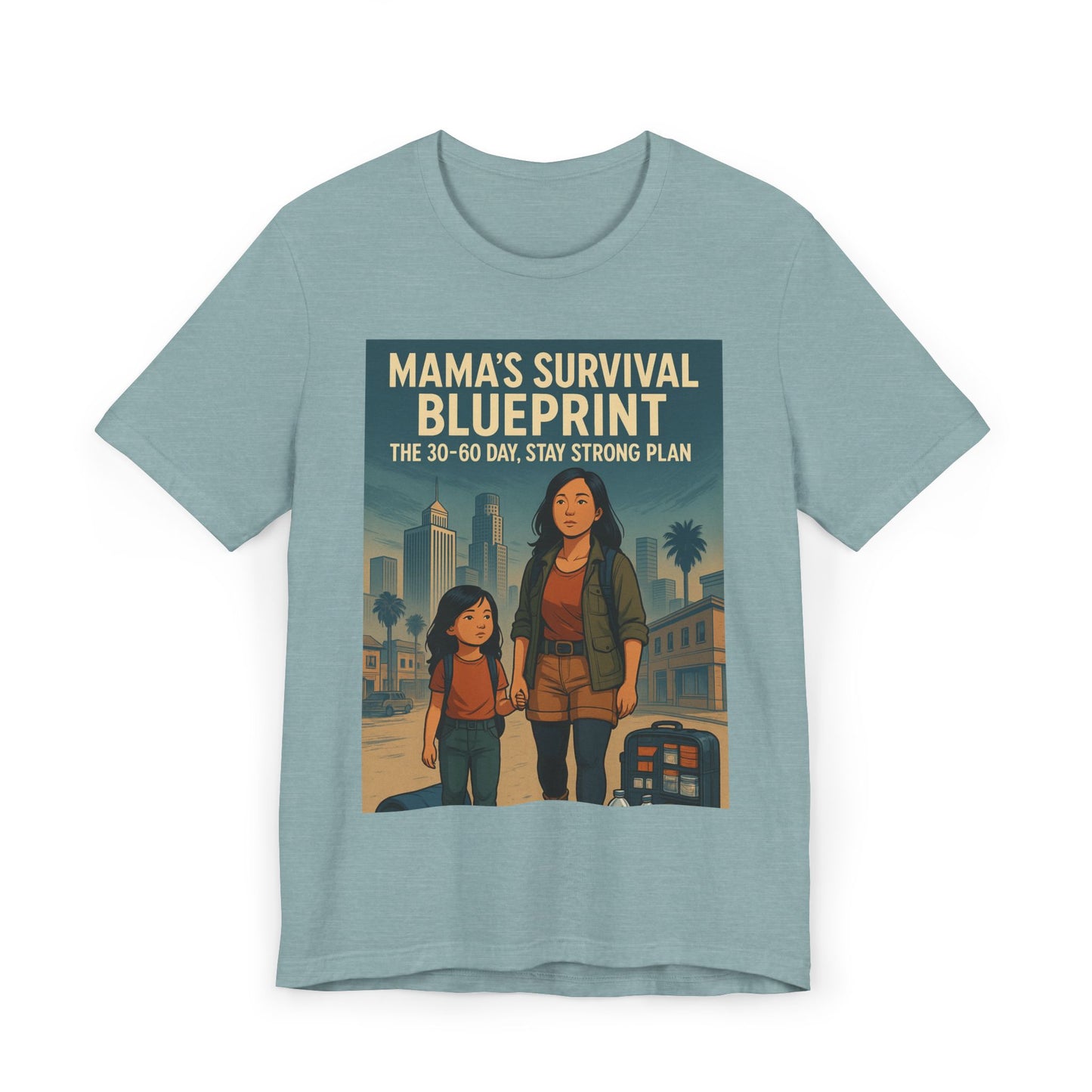 Mama's Survival Blueprint Unisex T-Shirt - Empowering Asian Family Design