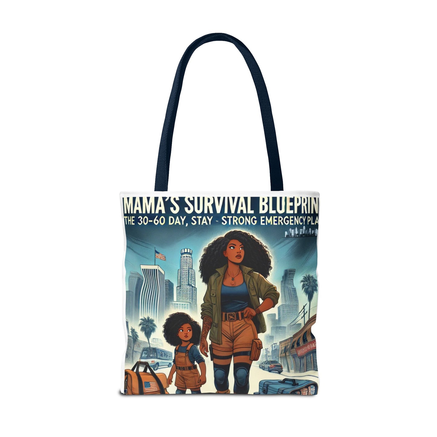 Mama's Survival Blueprint Tote Bag - Empowering Mom Life