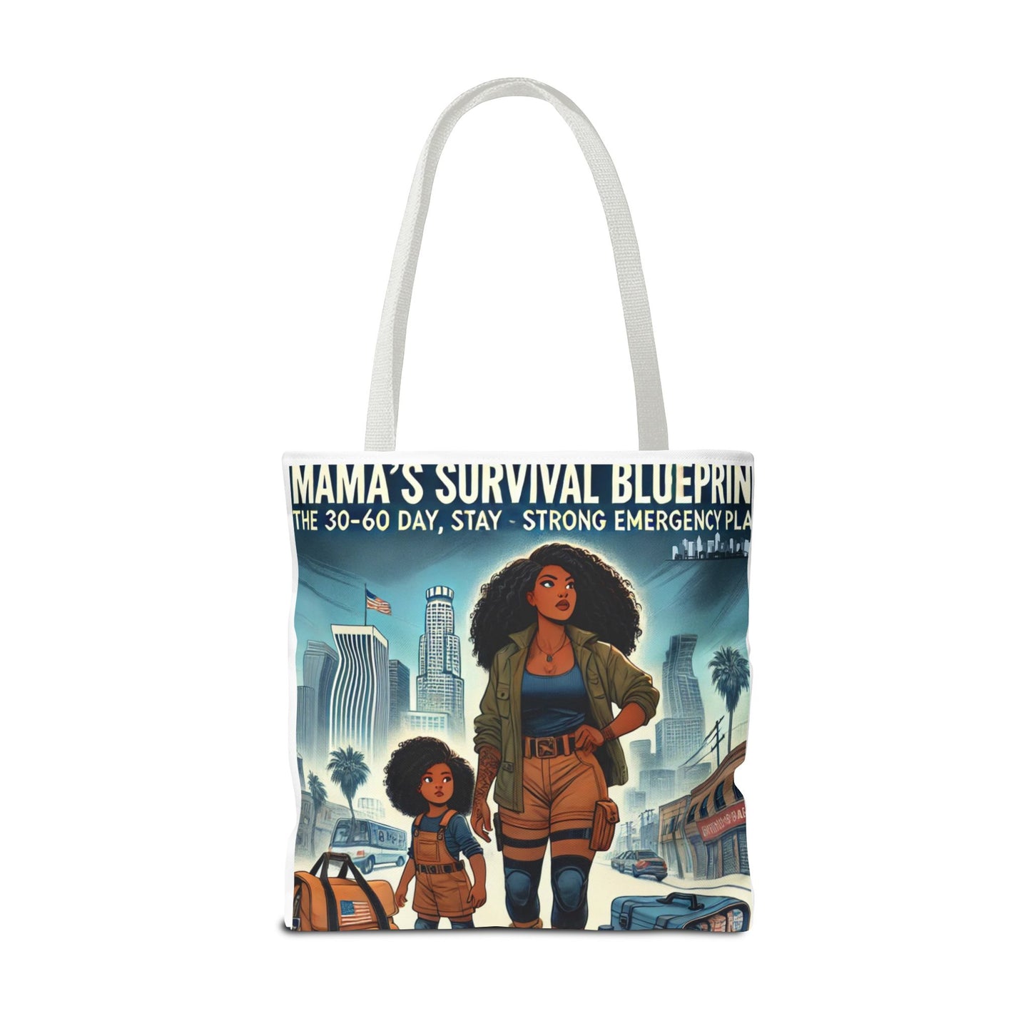 Mama's Survival Blueprint Tote Bag - Empowering Mom Life