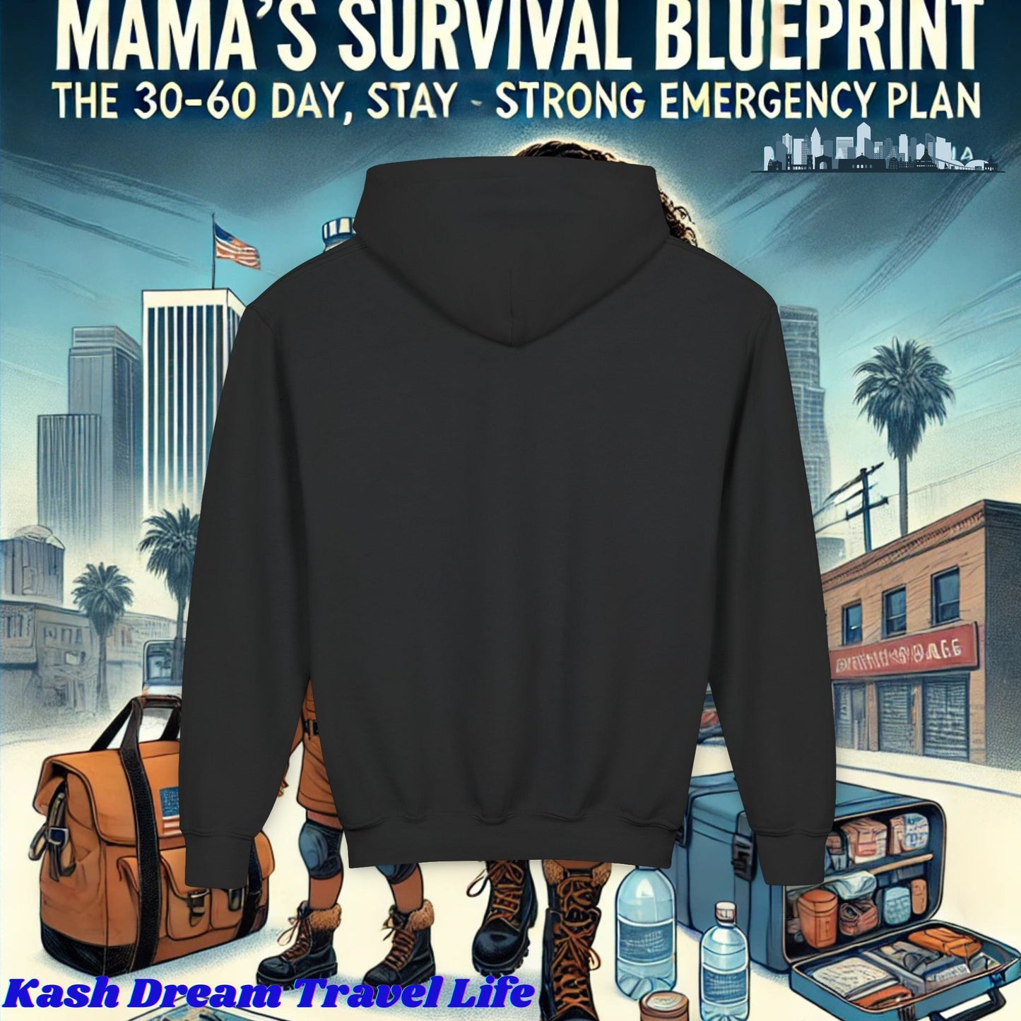 Mama's Survival Blueprint Youth Hoodie - Cozy & Inspirational Sweatshirt