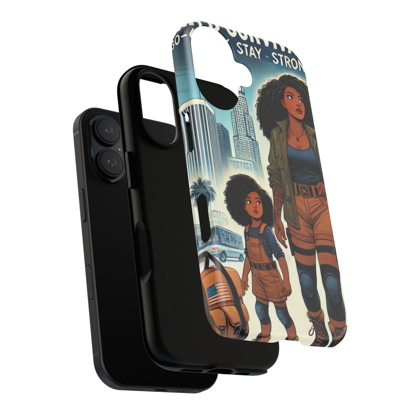Empowering Phone Case - 'Stay Strong' Survival Design