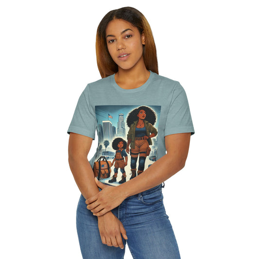 Mama's Survival Blueprint Book -Shirt - Unisex Jersey Tee with Inspiring Artwork