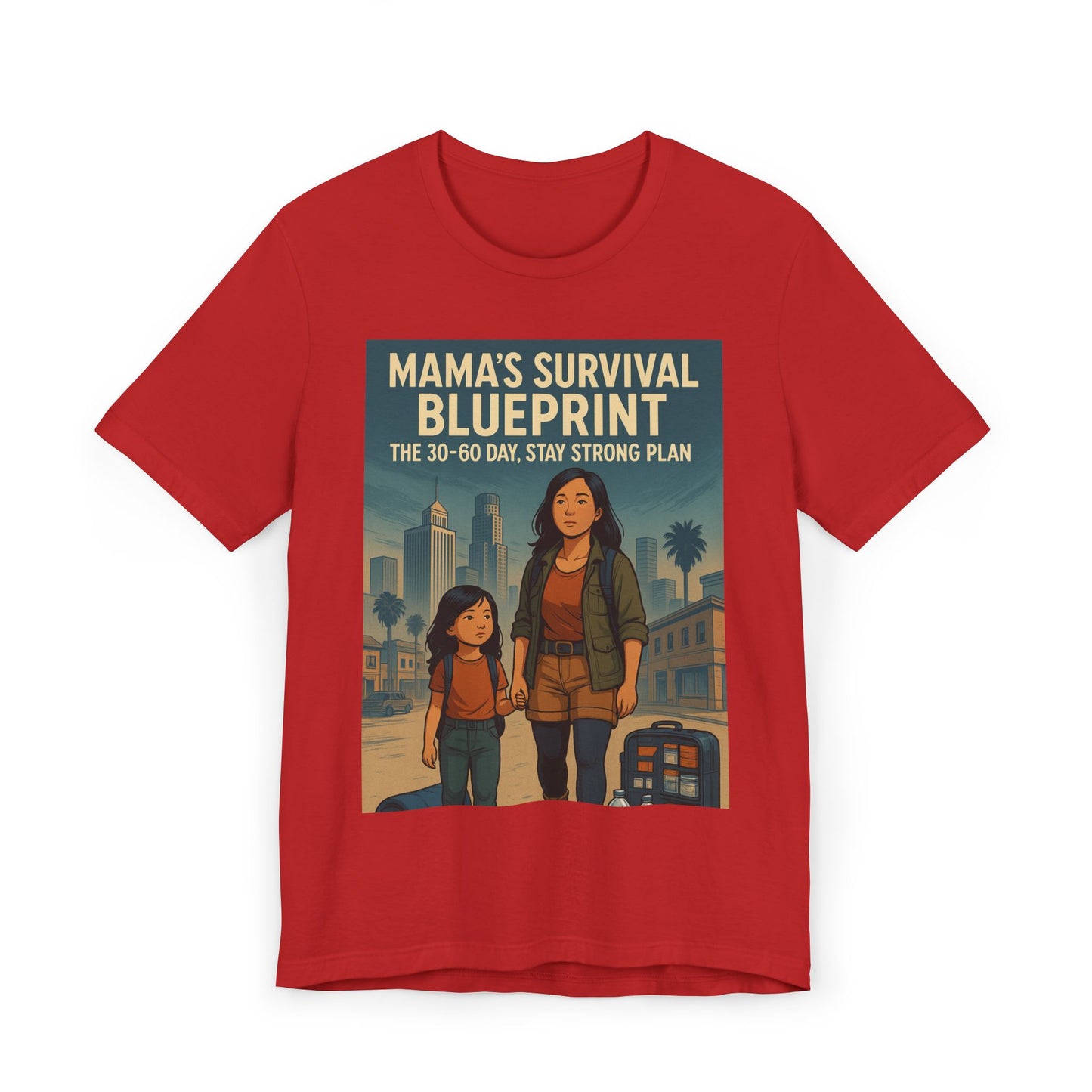 Mama's Survival Blueprint Unisex T-Shirt - Empowering Asian Family Design