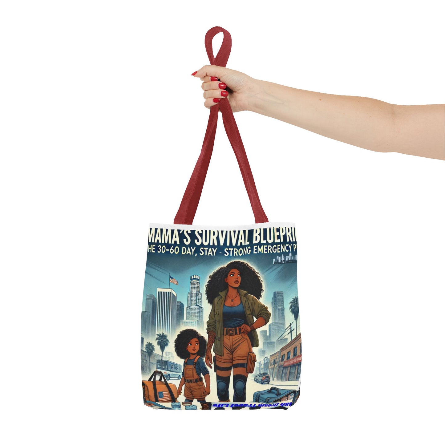 Mama's Survival Blueprint Tote Bag - Empowering Mom Life