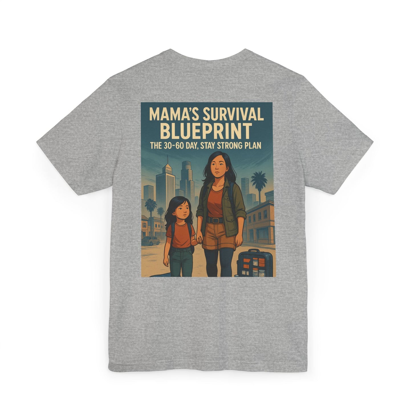 Mama's Survival Blueprint Unisex T-Shirt - Empowering Asian Family Design