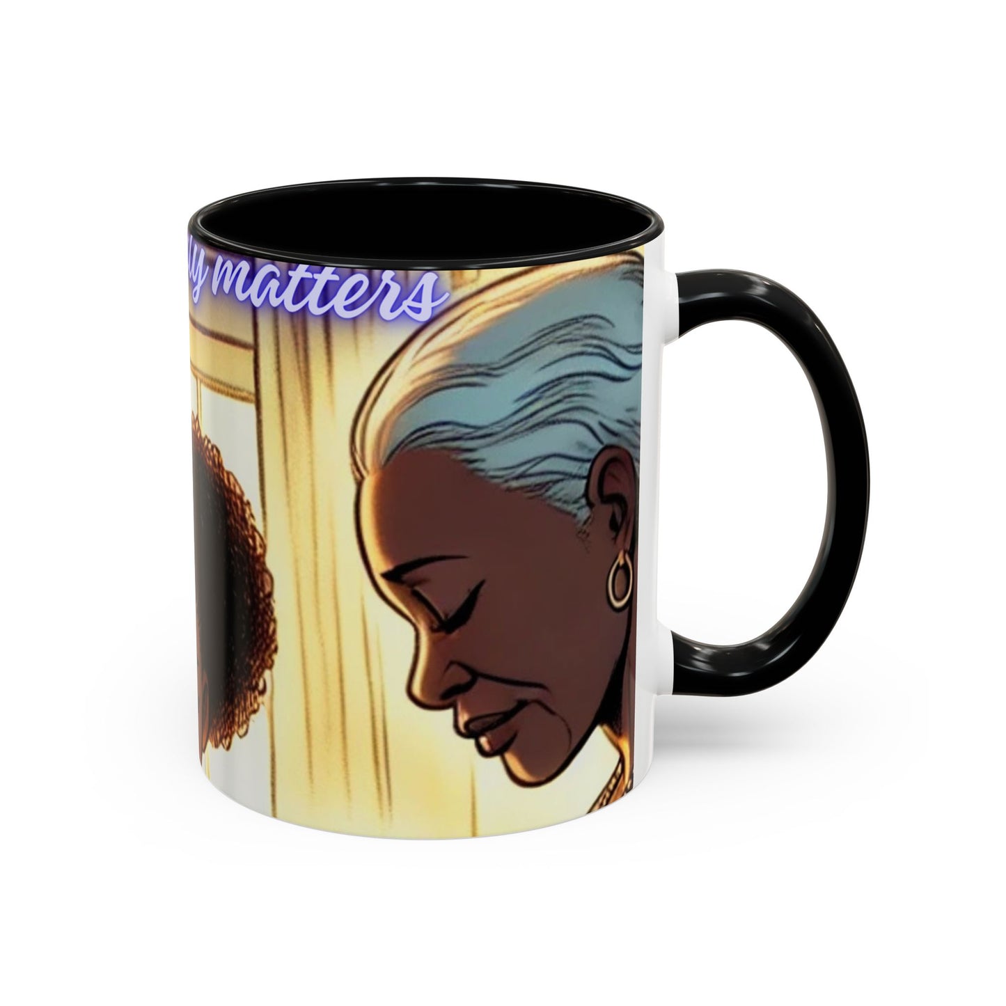 Kash Dream Travel Life Prayer Coffee Mug, Spiritual Mug, Black Family Accent Mug, Faith-Inspired Gift, Family Connection Cup