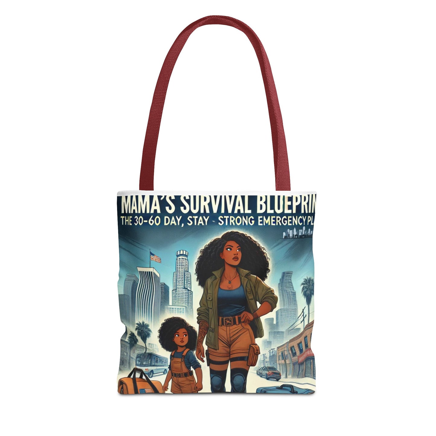 Mama's Survival Blueprint Tote Bag - Empowering Mom Life