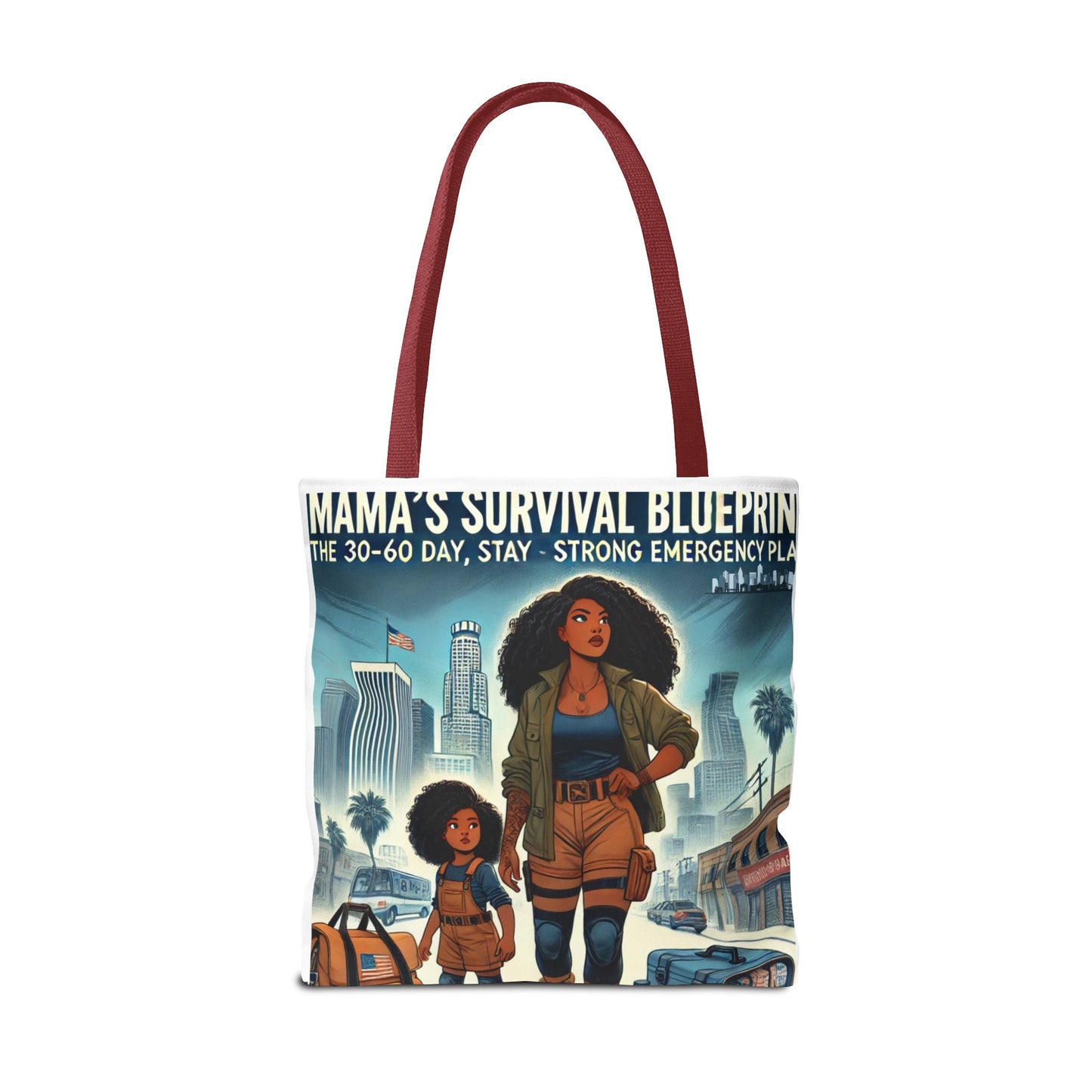 Mama's Survival Blueprint Tote Bag - Empowering Mom Life