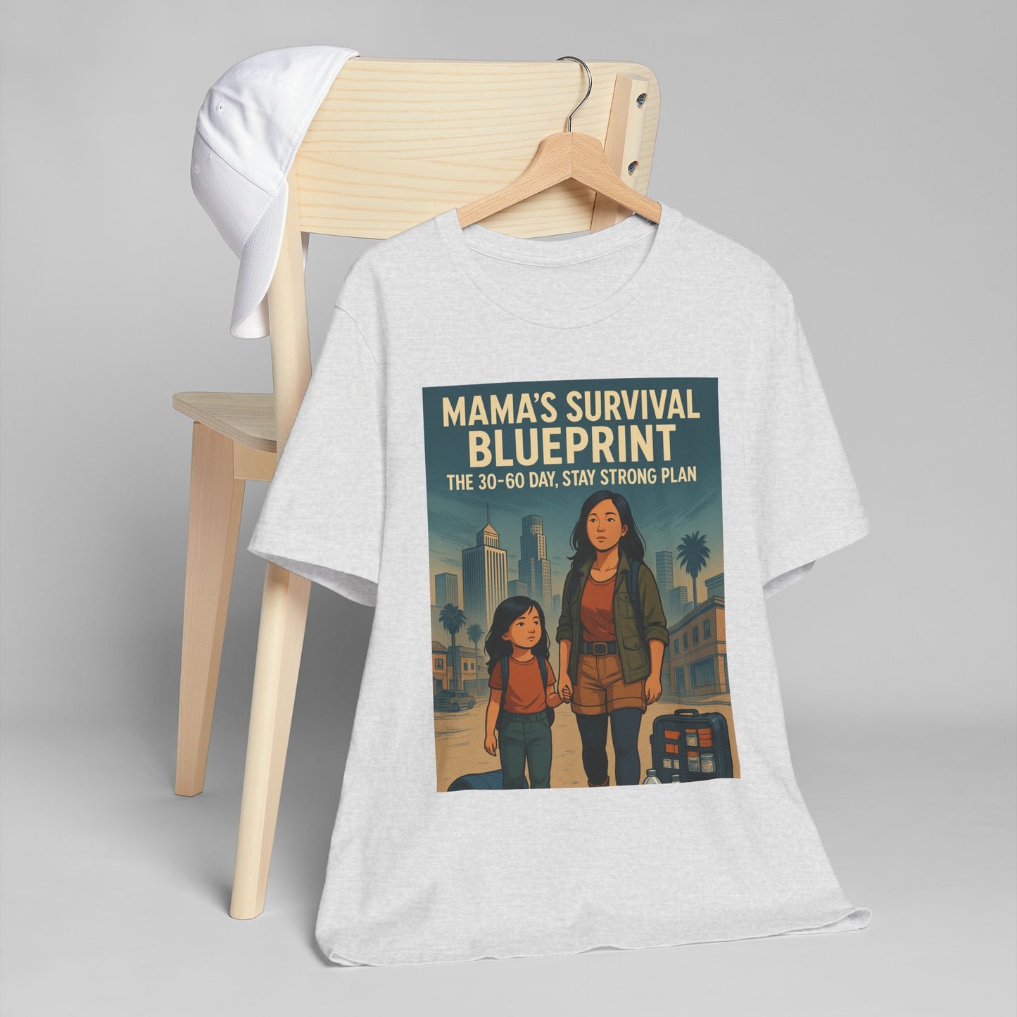 Mama's Survival Blueprint Unisex T-Shirt - Empowering Asian Family Design