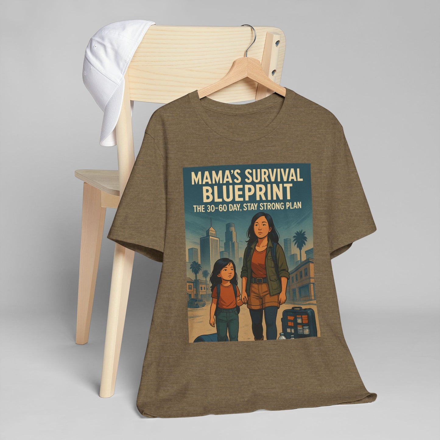 Mama's Survival Blueprint Unisex T-Shirt - Empowering Asian Family Design