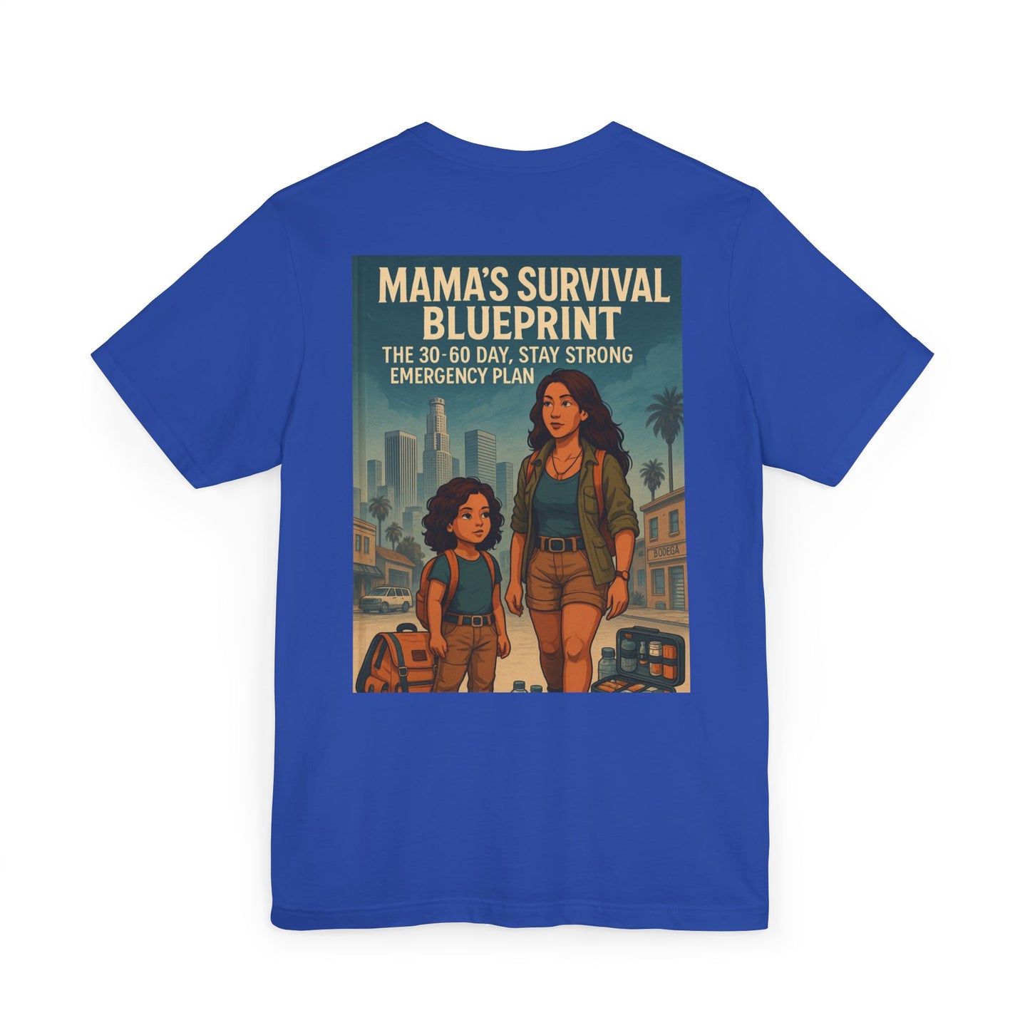 Mama's Survival Blueprint Latin Unisex Jersey T-Shirt - Empowering Family Design for Everyday Wear
